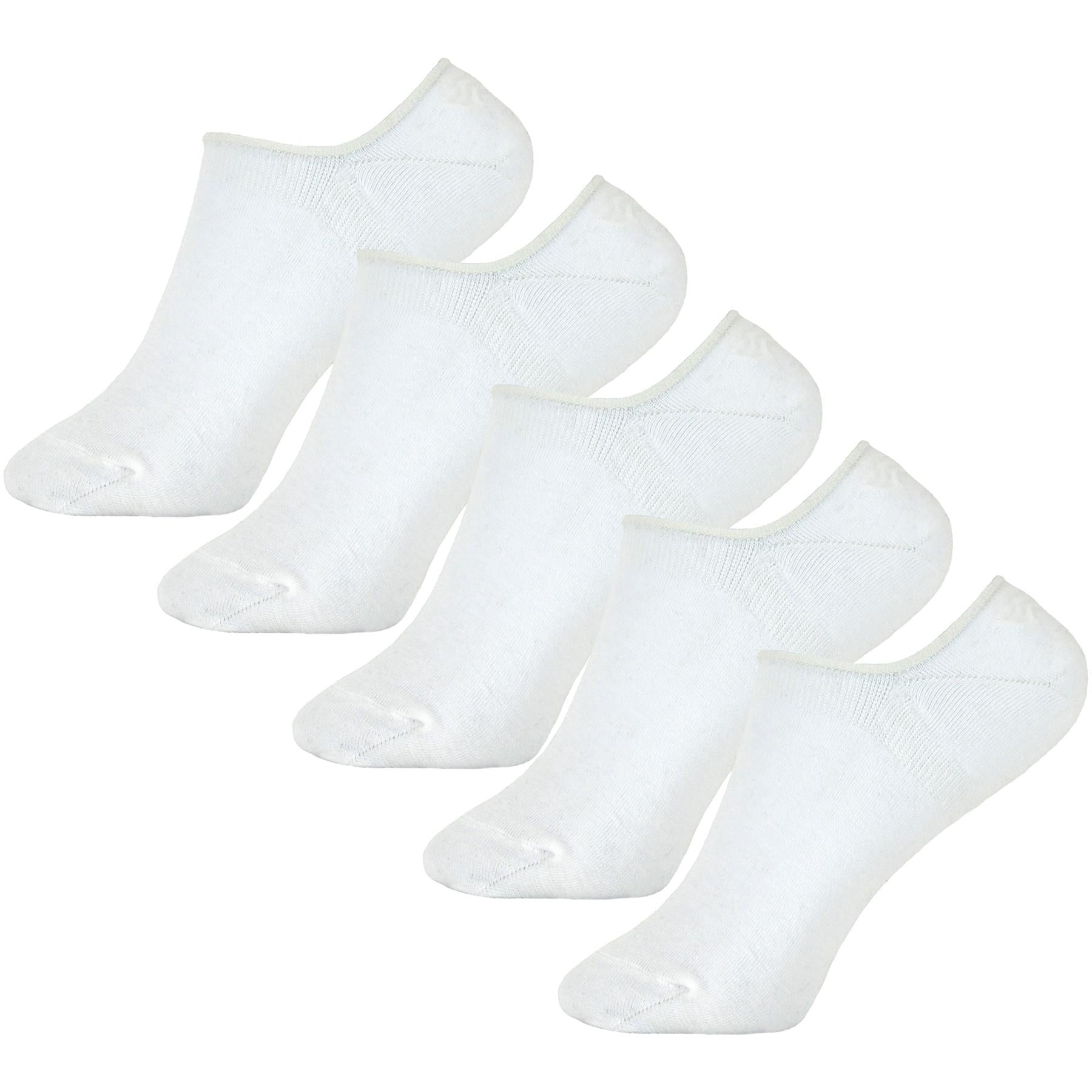 Girls Invisible Low Cut Liner Socks Pack of 5 Silicon Support Non Slip Socks