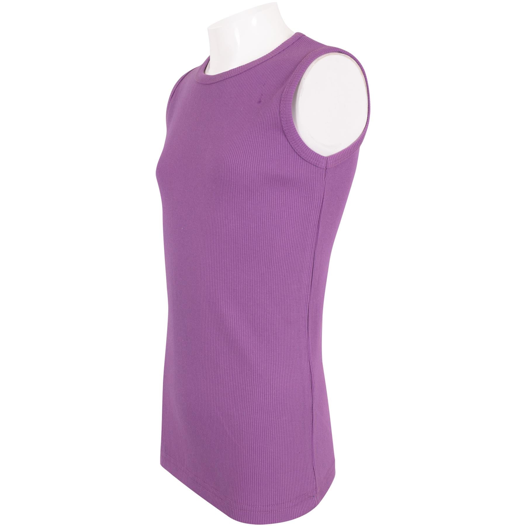 Kids Girls Ribbed Vest Top 100% Thick Cotton Fashion Tank Tops T Shirt 2-13 Year