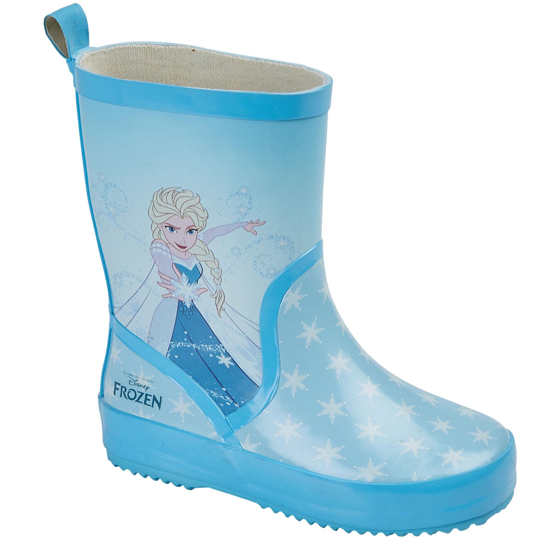 Kids Girls Anti-Skid Waterproof Rubber Wellies Frozen Design Wellington Boot