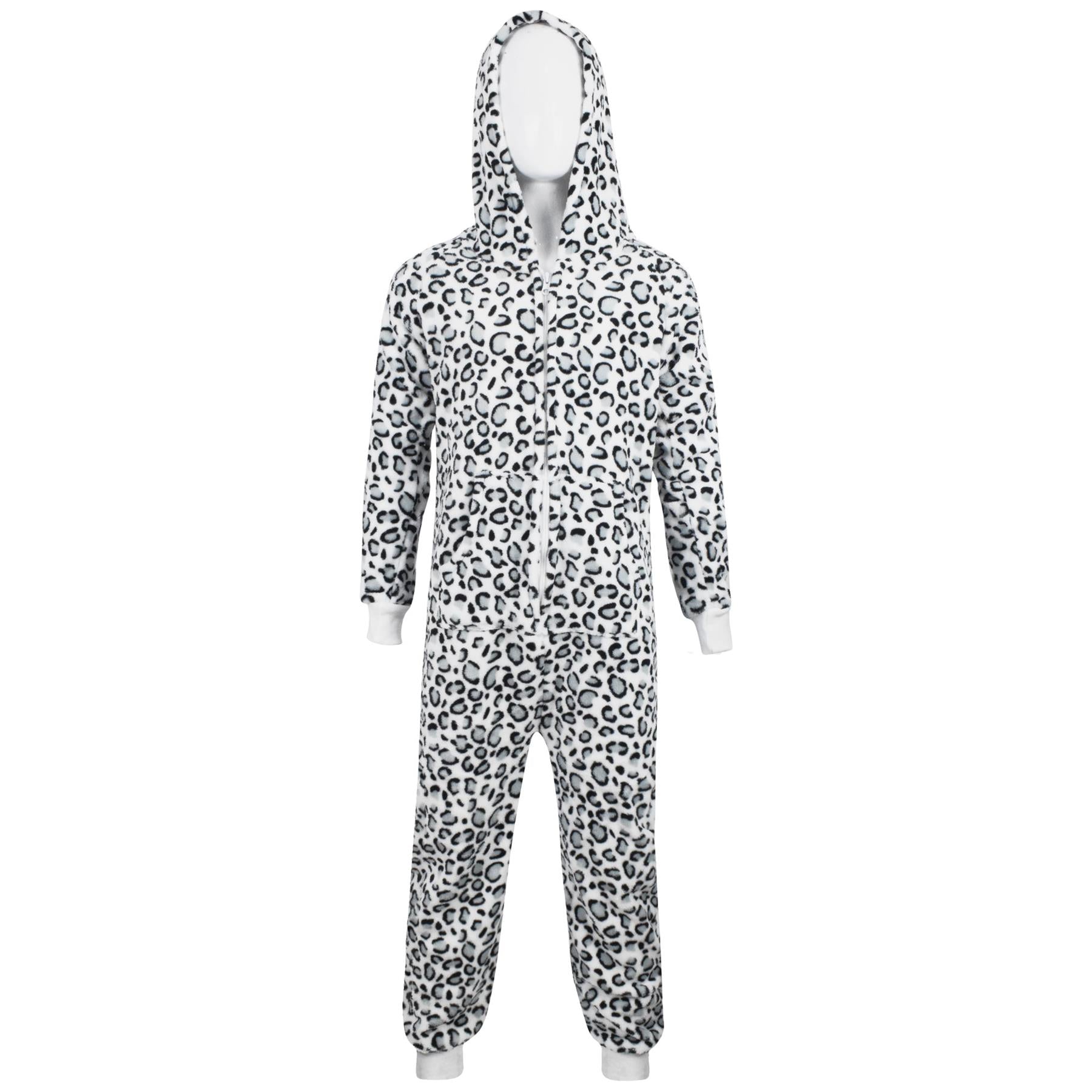 Kids Unisex A2Z Onesie One Piece Soft Fluffy Snow Leopard World Book Day Costume