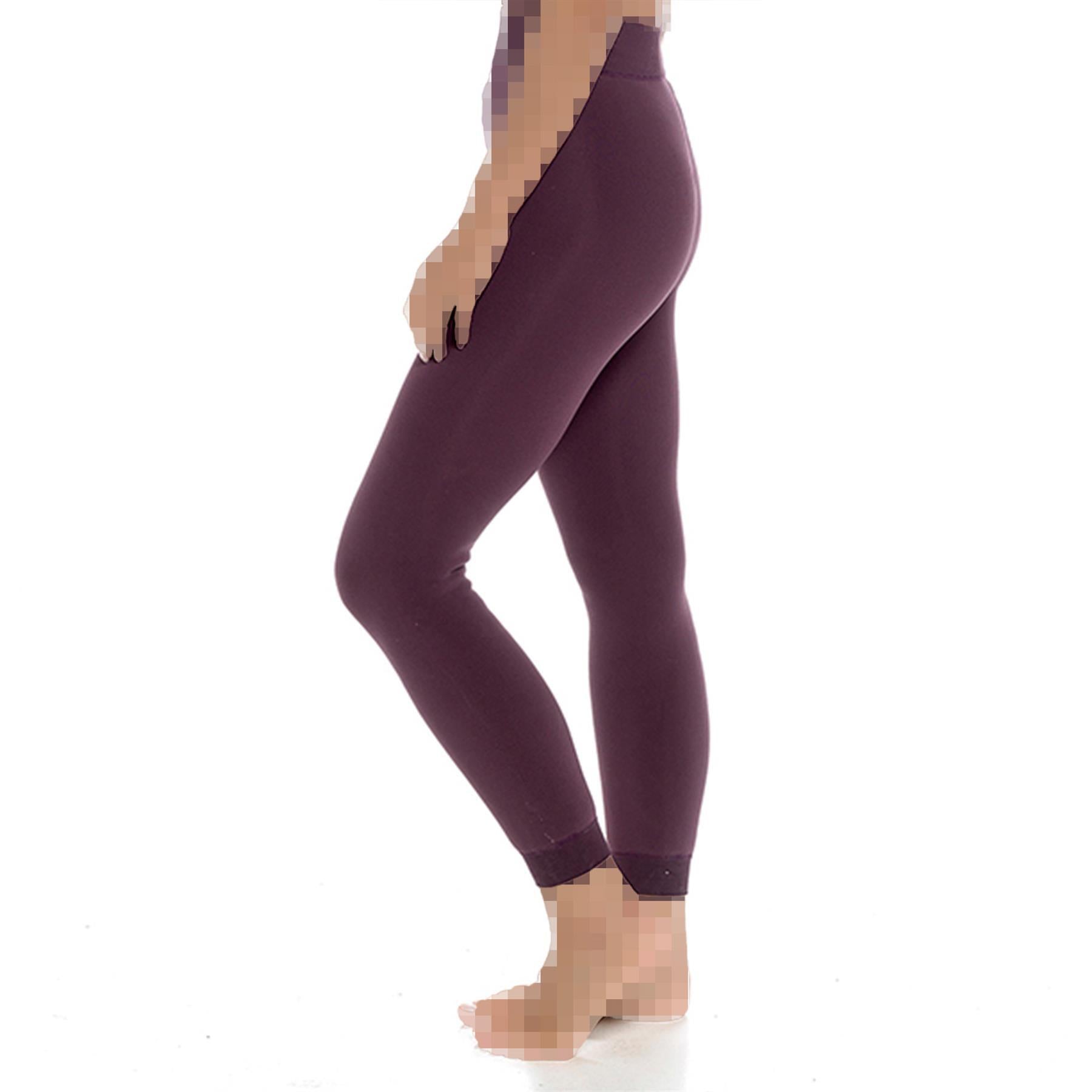 Ladies Velvet Plush Thermal Legging Soft Stretchy Everyday High Waist Leggings