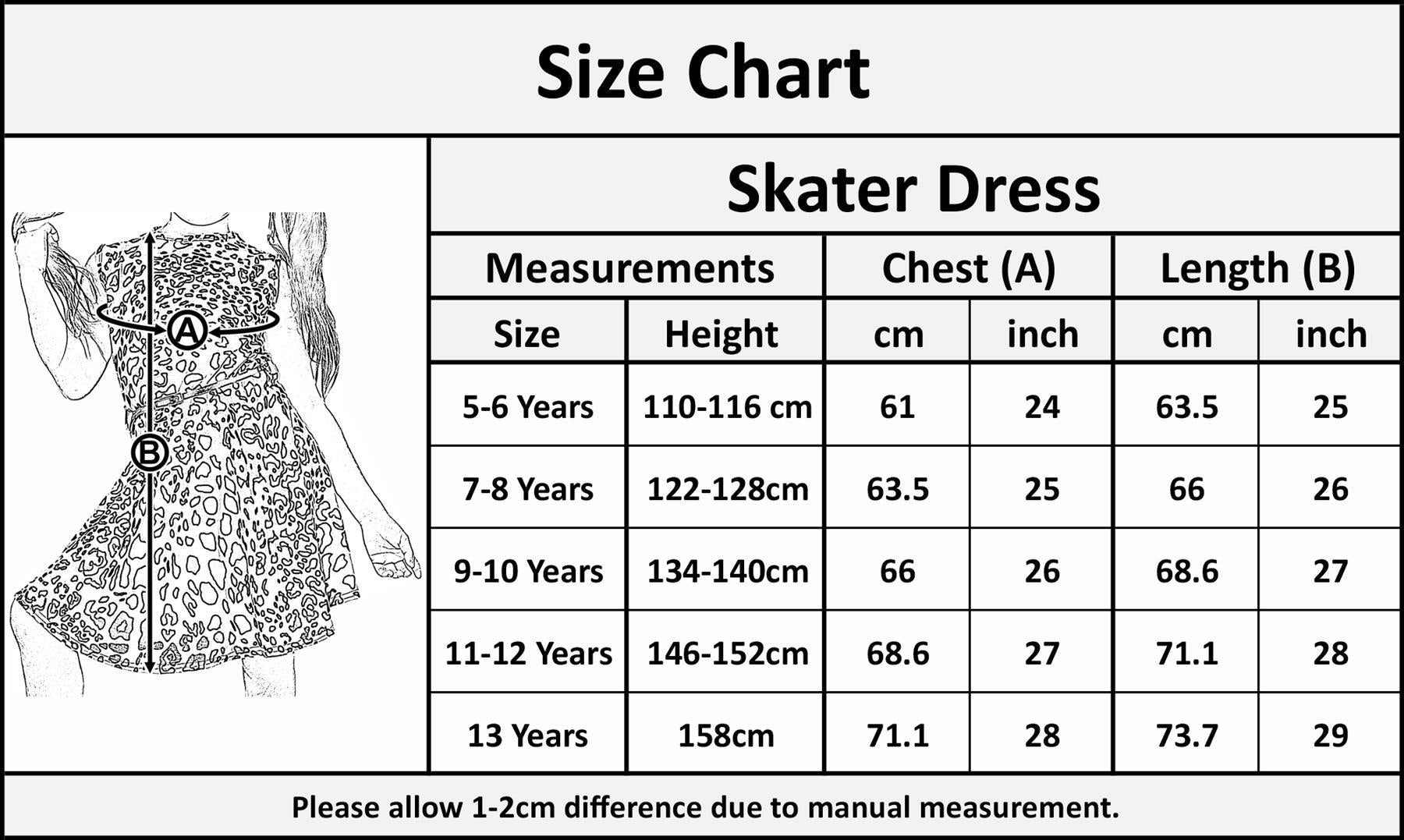 Kids Girls Skater Dress Leopard Summer Dresses With A Free Belt Age 5-13 Years