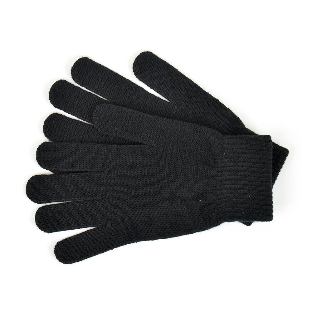 Mens Gloves Winter Warm Thermal Black Magic Gloves Knit One Size Soft Mittens