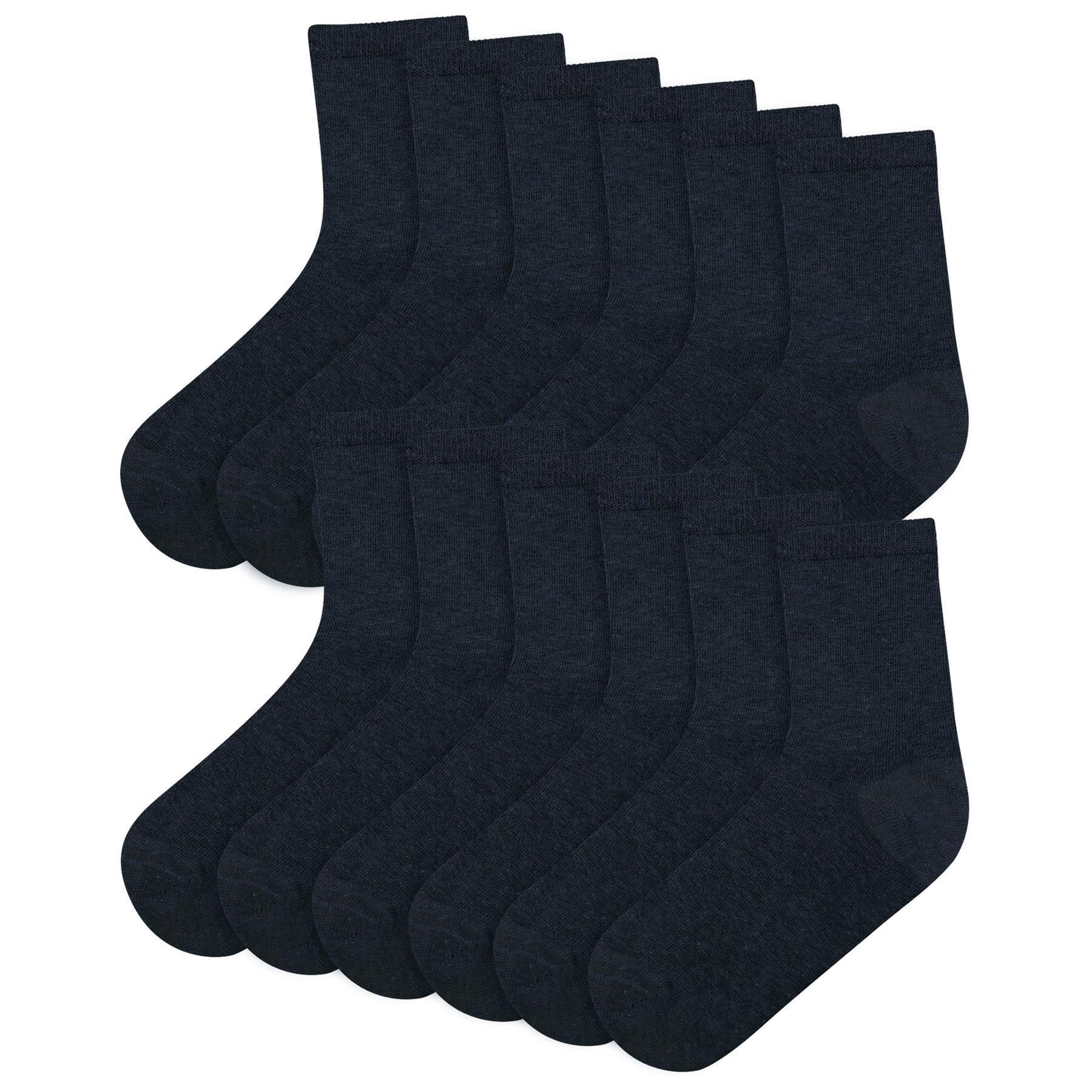 Mens Cotton Rich Plain Socks Pack Of 6 Luxurious Breathable Soft Socks For Mens