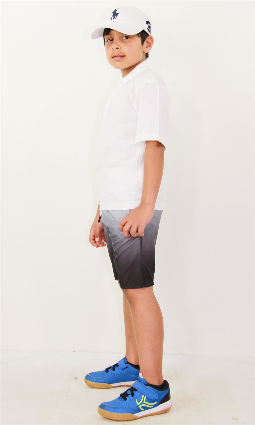 Kids Boys Gradient Colour Shorts Two Tone Fade New Summer Fashion Age 5-13 Years