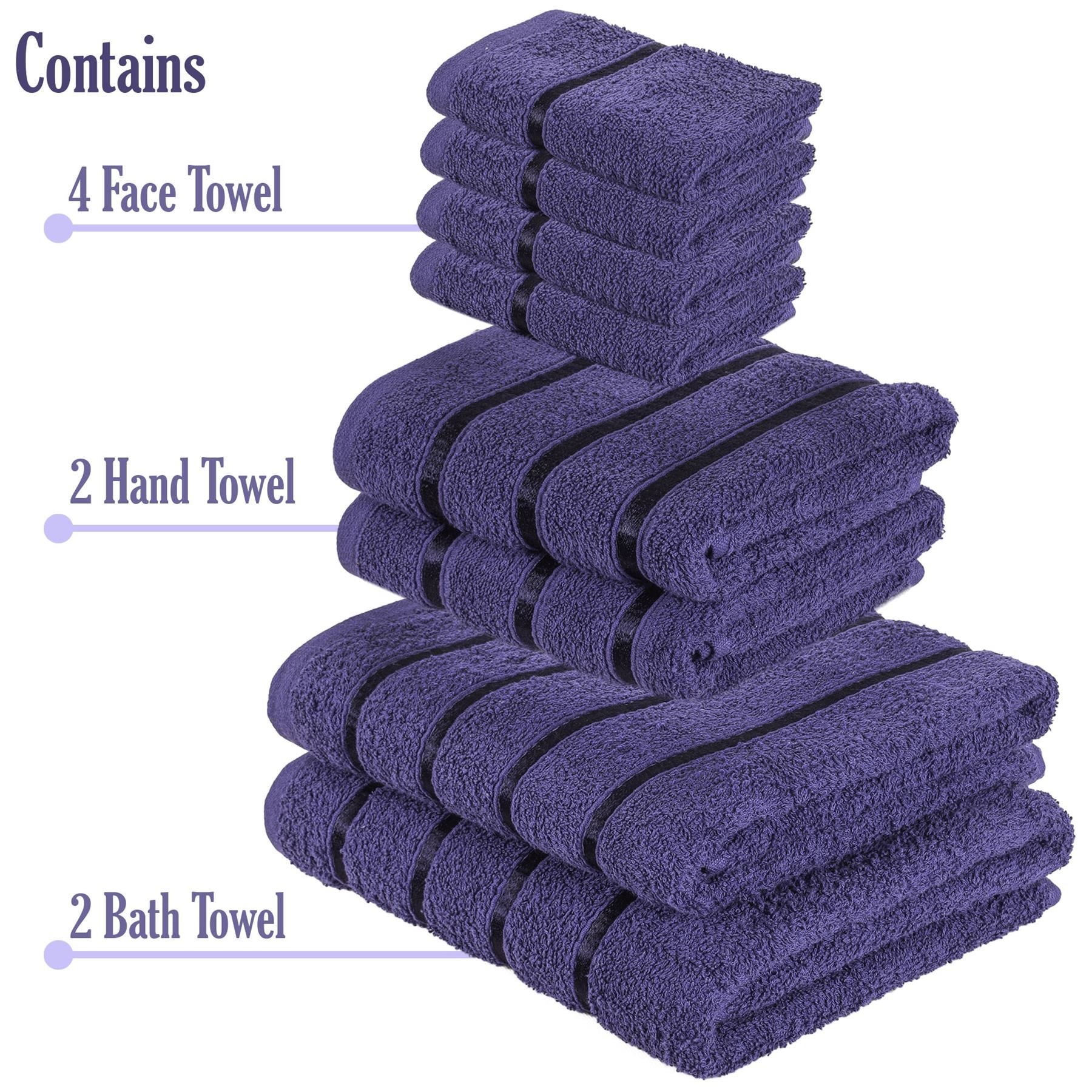 A2Z Luxurious 8 Piece Towel Bale Set  Bath Towels Soft and Absorbent Hand Towel