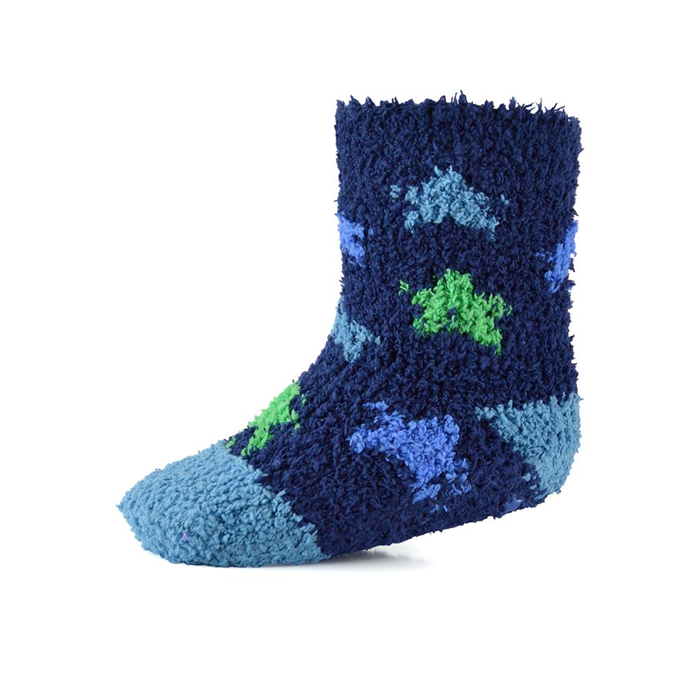 Infant Baby Boys Girls Slipper Fluffy Socks With Gripper Pack of 2 Newborn Socks