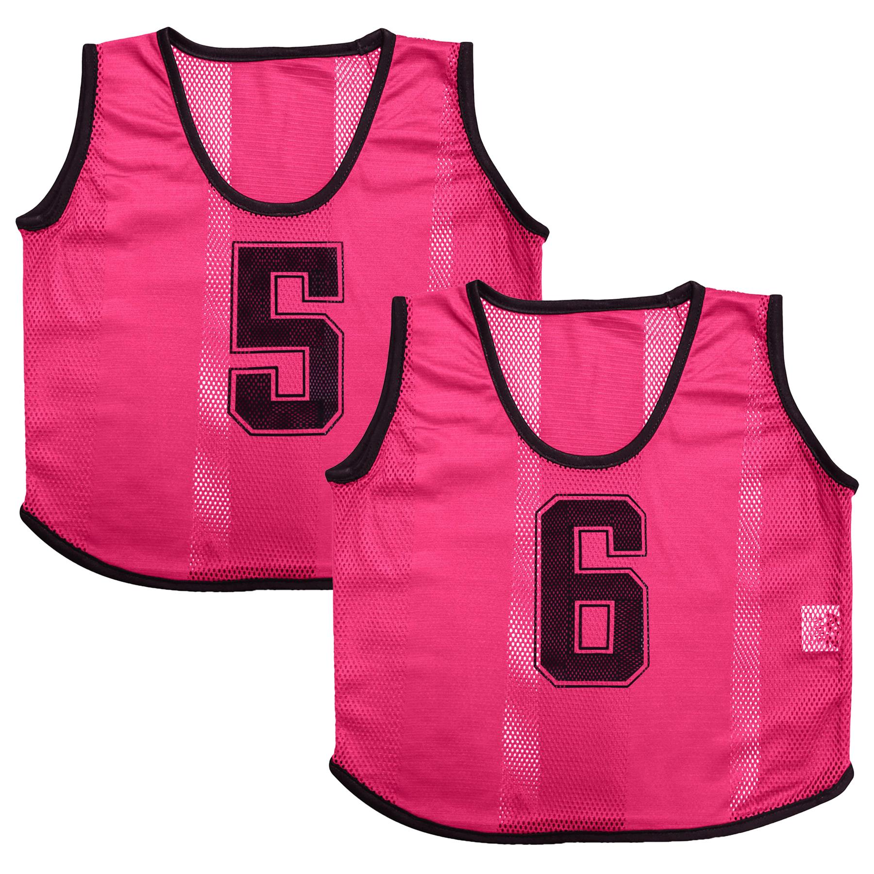 A2Z 6 Pack Sports Number Mesh Bib Comfortable During Football Rugby Sports Adult