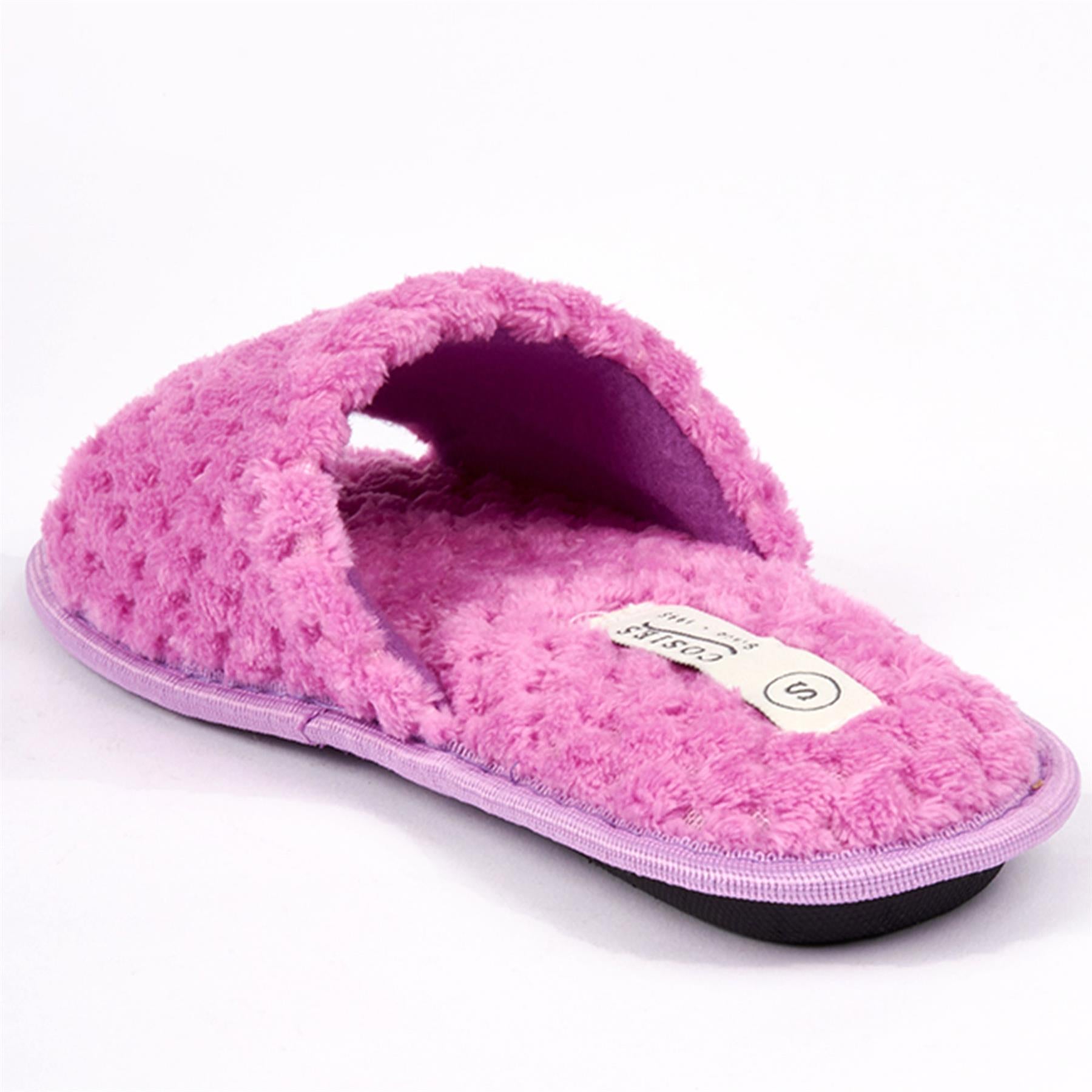 A2Z Women Bubble Sliders Fluffy Faux Fur Open Toe Warm Fuzzy Memory Foam Slipper