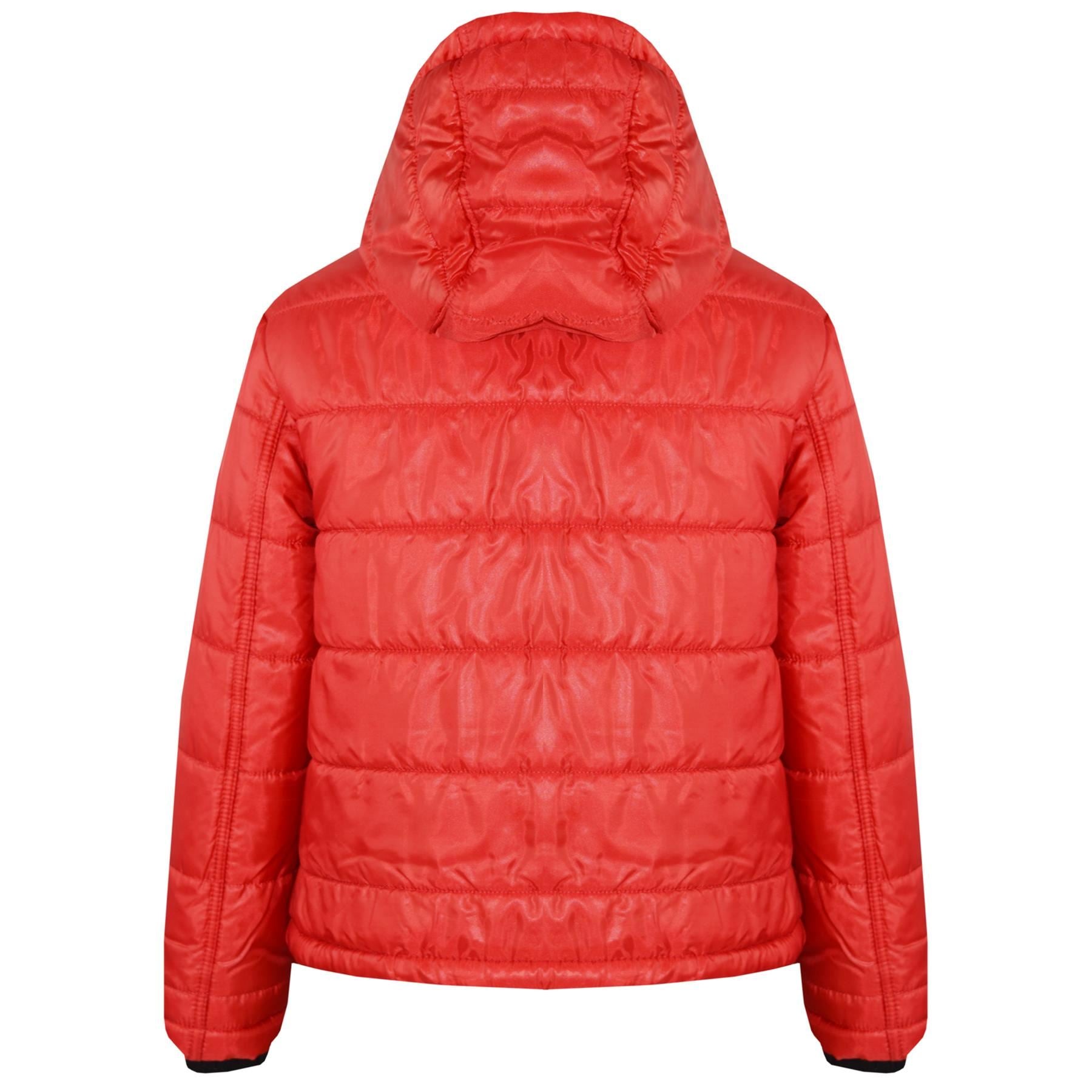 Kids Girls Red Bella Hooded Padded Jackets - Kids Clothing Store