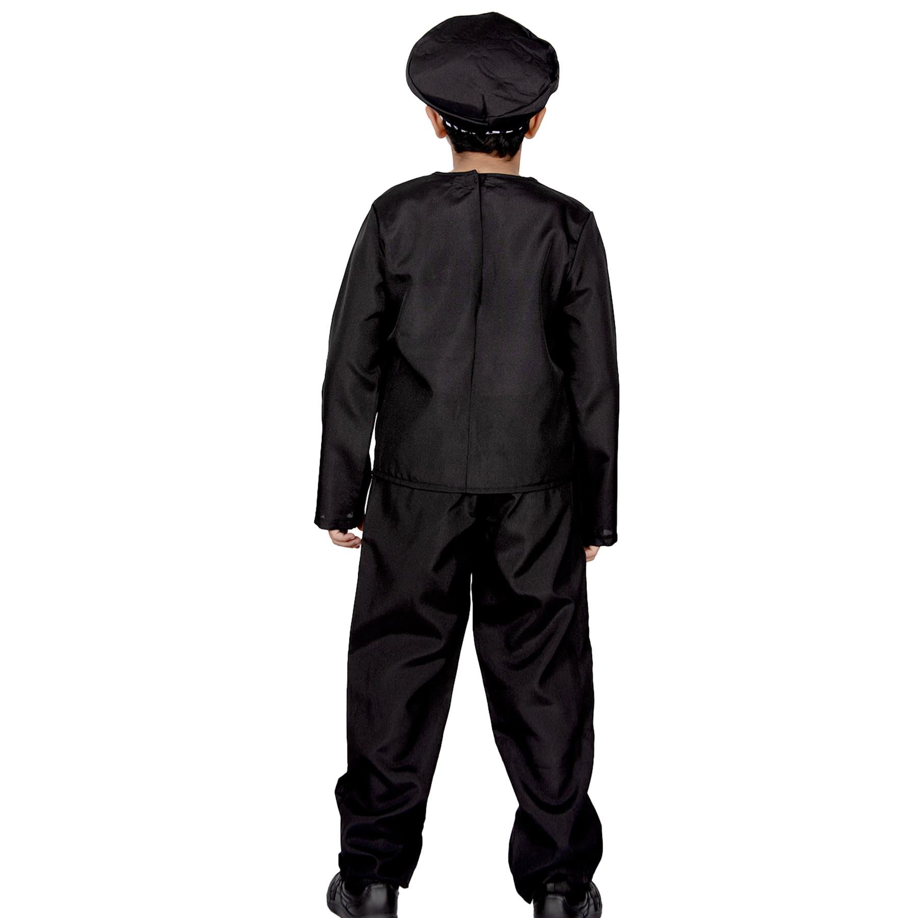 Boys Police Costume 4 Pcs Police Officer Uniform Kids Fancy Dress Cop Costume