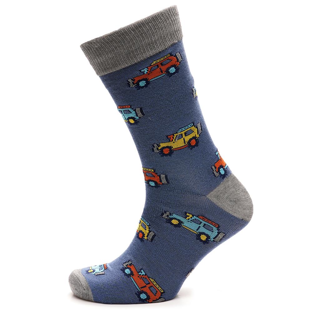 Mens 3 Pack Heel & Toe Design and Novelty Striped Spotty Football & Car Print