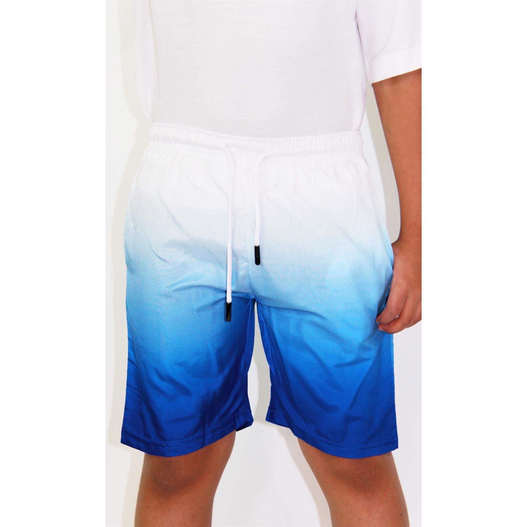 Kids Boys Gradient Colour Shorts Two Tone Fade New Summer Fashion Age 5-13 Years