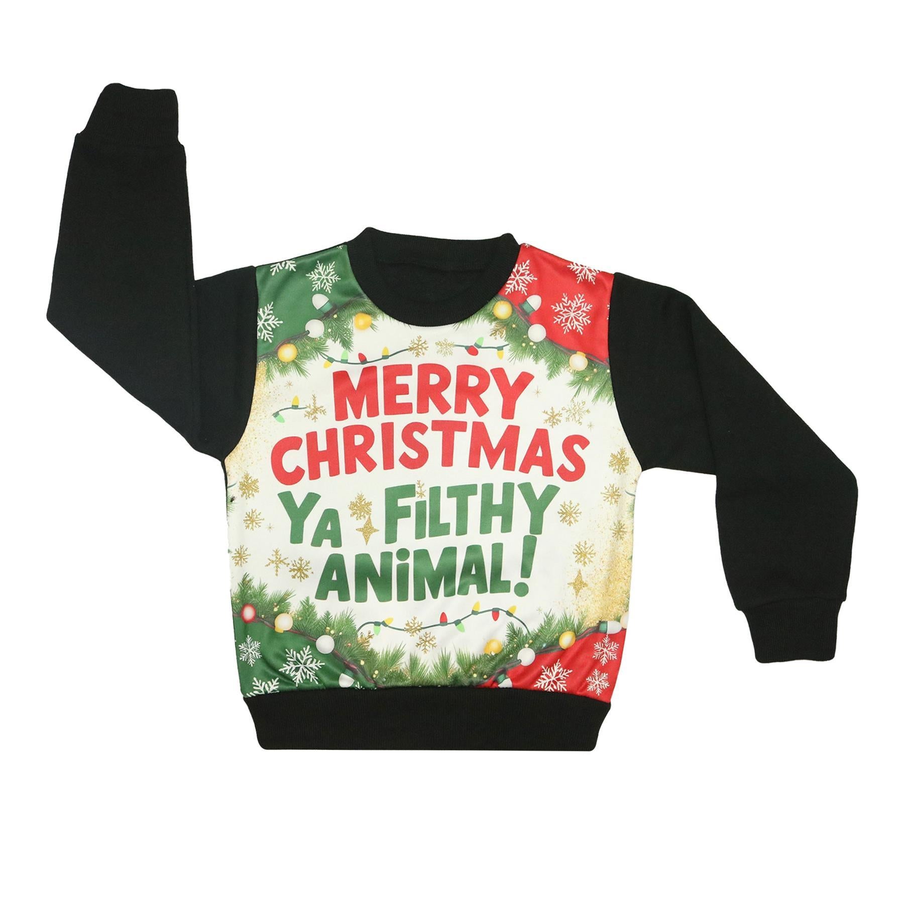 A2Z Mens Women Merry Christmas Ya Filthy Animal Jumper Hoodies Xmas Sweatshirts