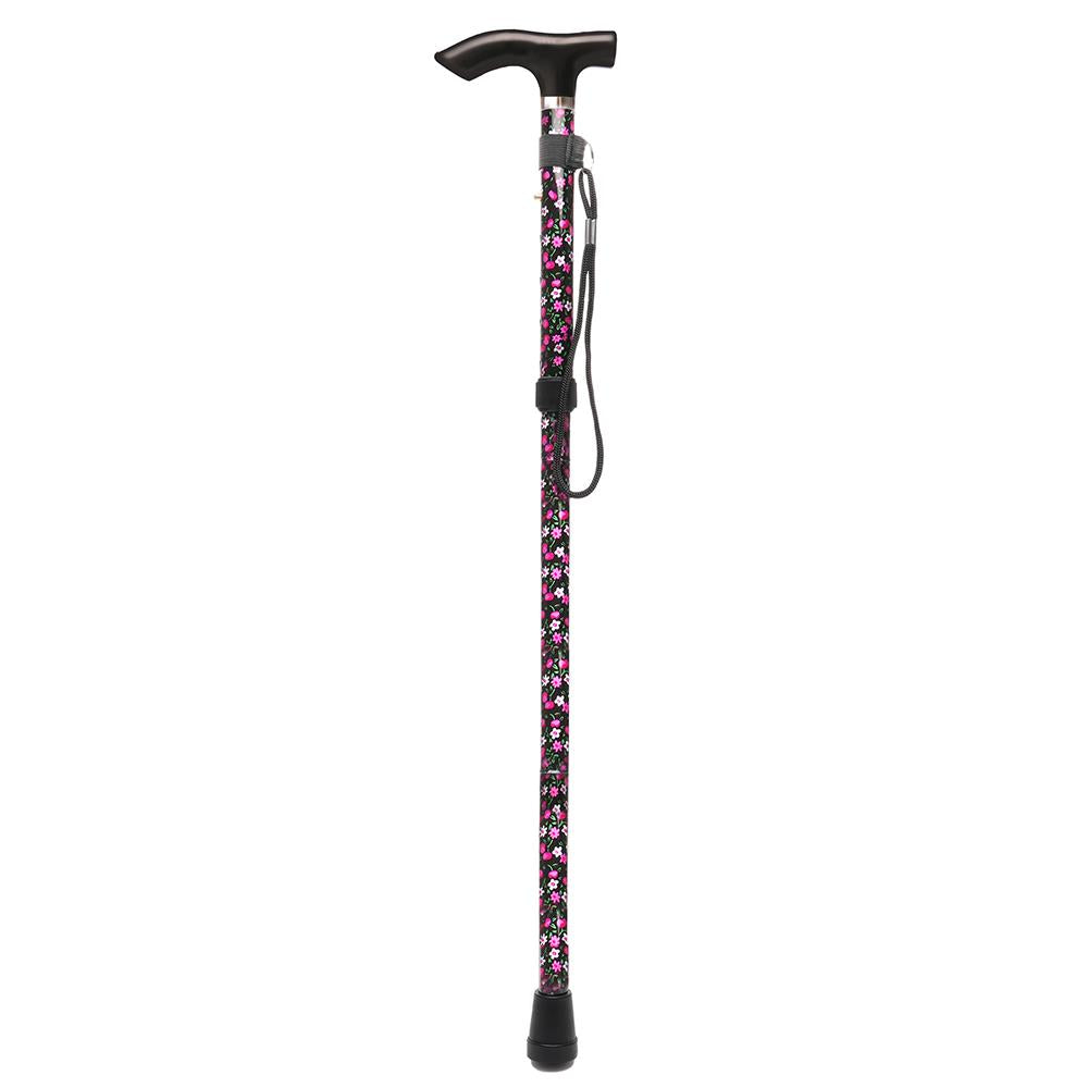 A2Z Unisex Lightweight Foldable Walking Stick Adjustable Height Ergonomic Handle