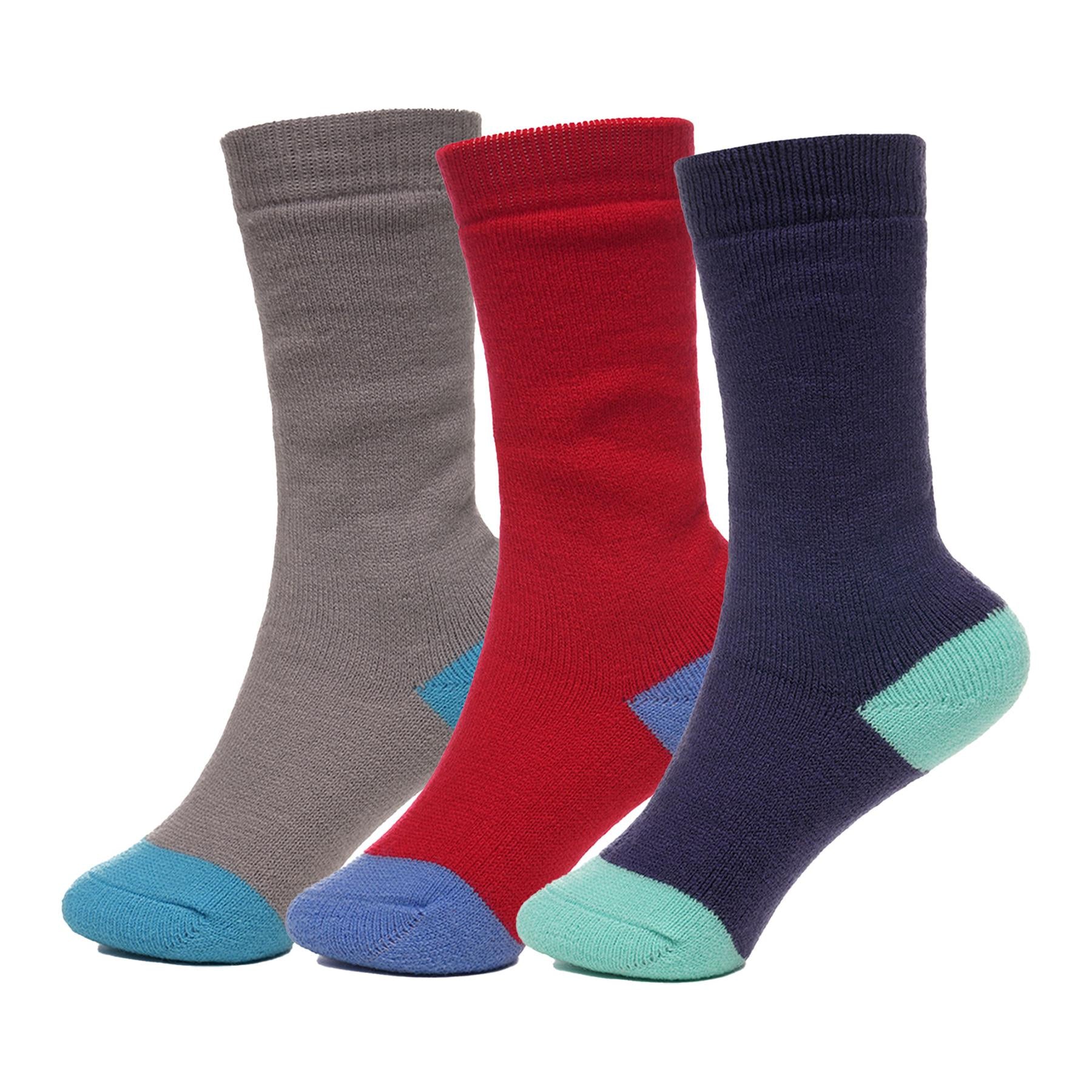 A2Z 4 Kids 3 Pack Plain Wellington Boot Socks Calf High Welly Socks Age 3-14 Yr