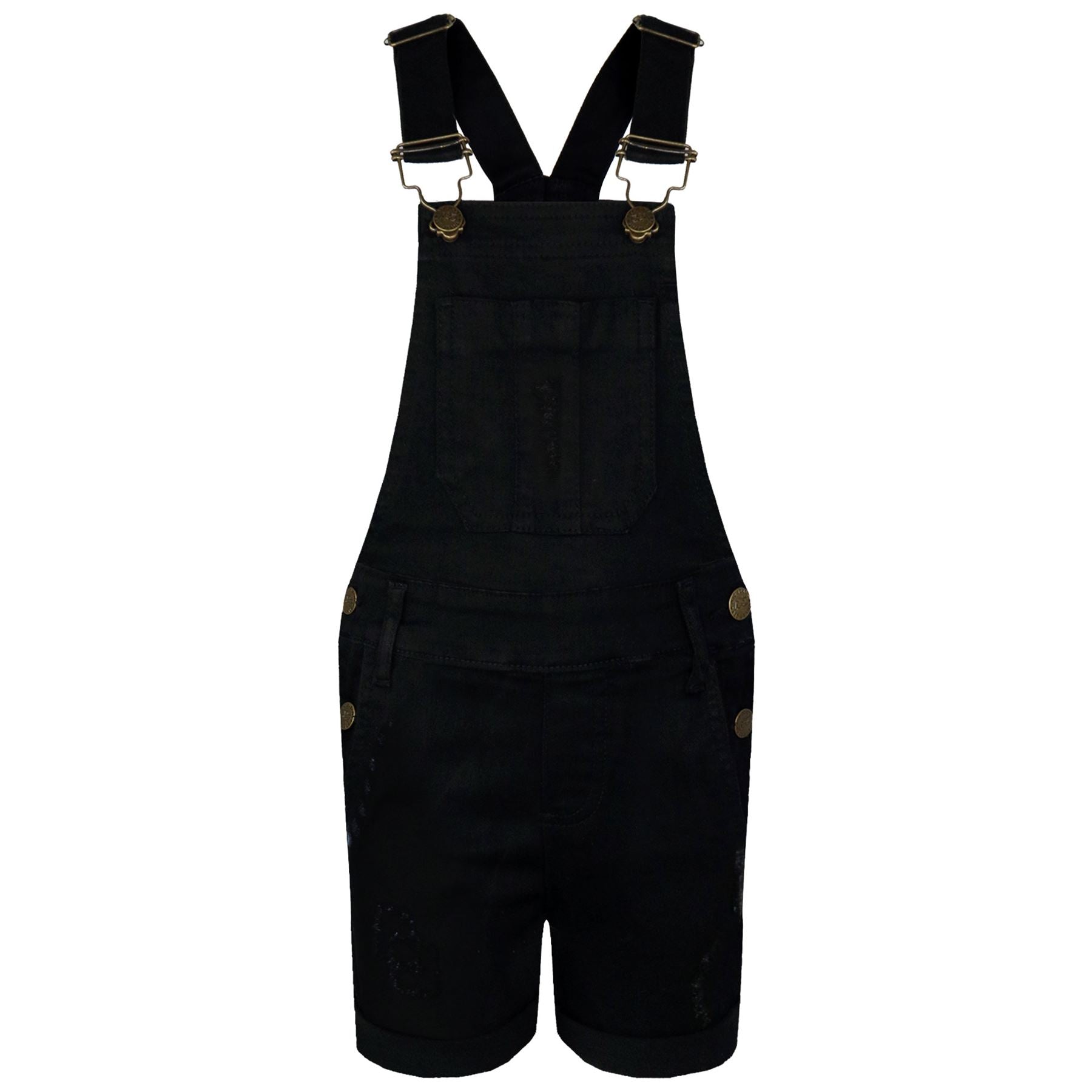 A2Z 4 Kids Girls Shorts Dungaree Denim Ripped Jeans All In One Jumpsuit Playsuit