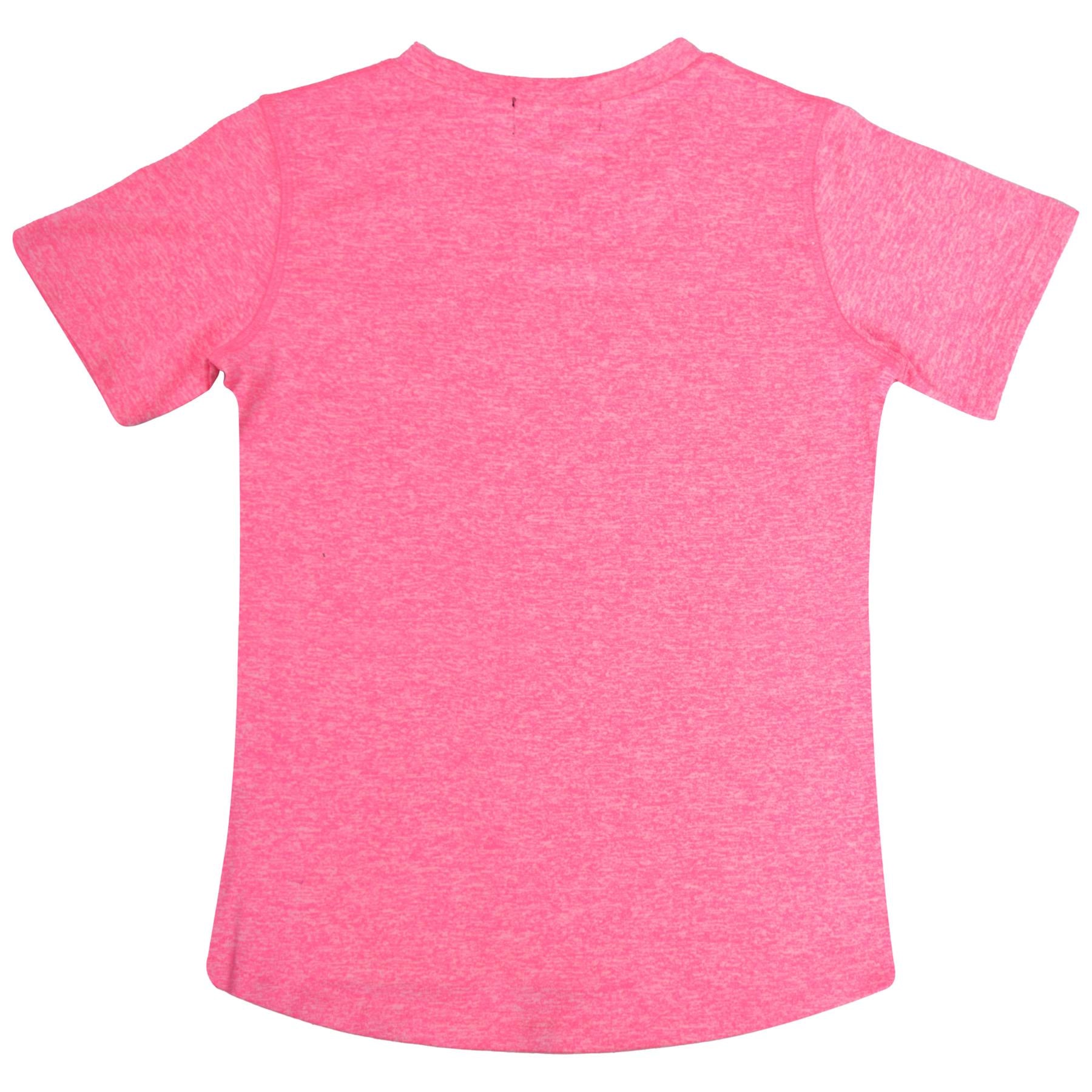 Kids Girls Active Sports Short Sleeves T-Shirts Athletic Soft Feel Summer Tops