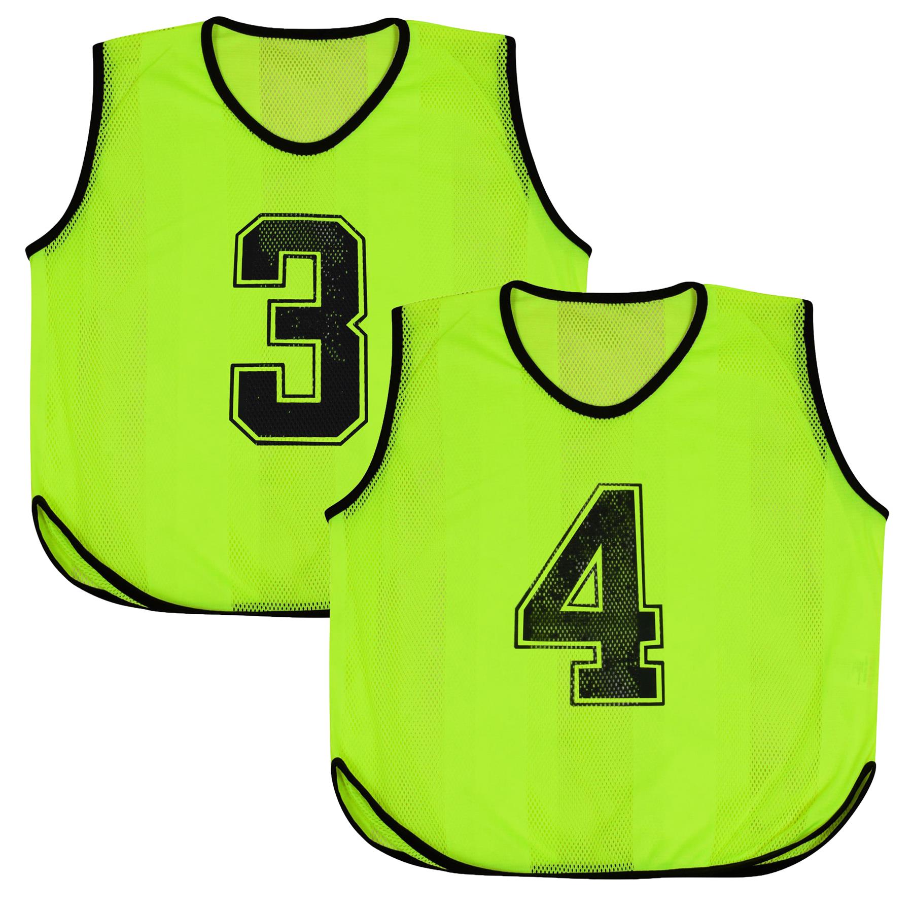 A2Z 6 Pack Sports Number Mesh Bib Comfortable During Football Rugby Sports Adult