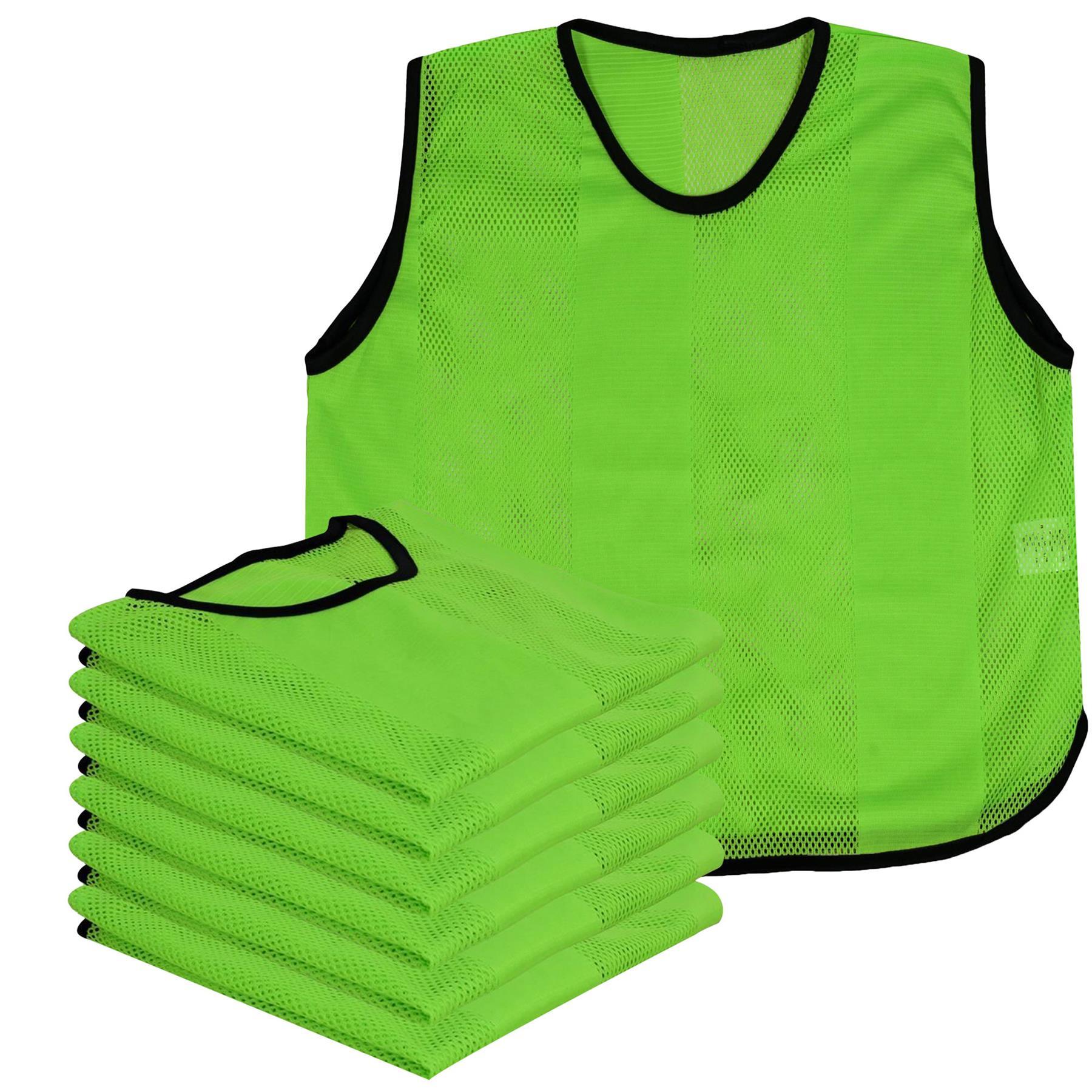 A2Z 4 Kids 6 Pack Sports Mesh Bibs Comfortable During Football Rugby Sports 4-14