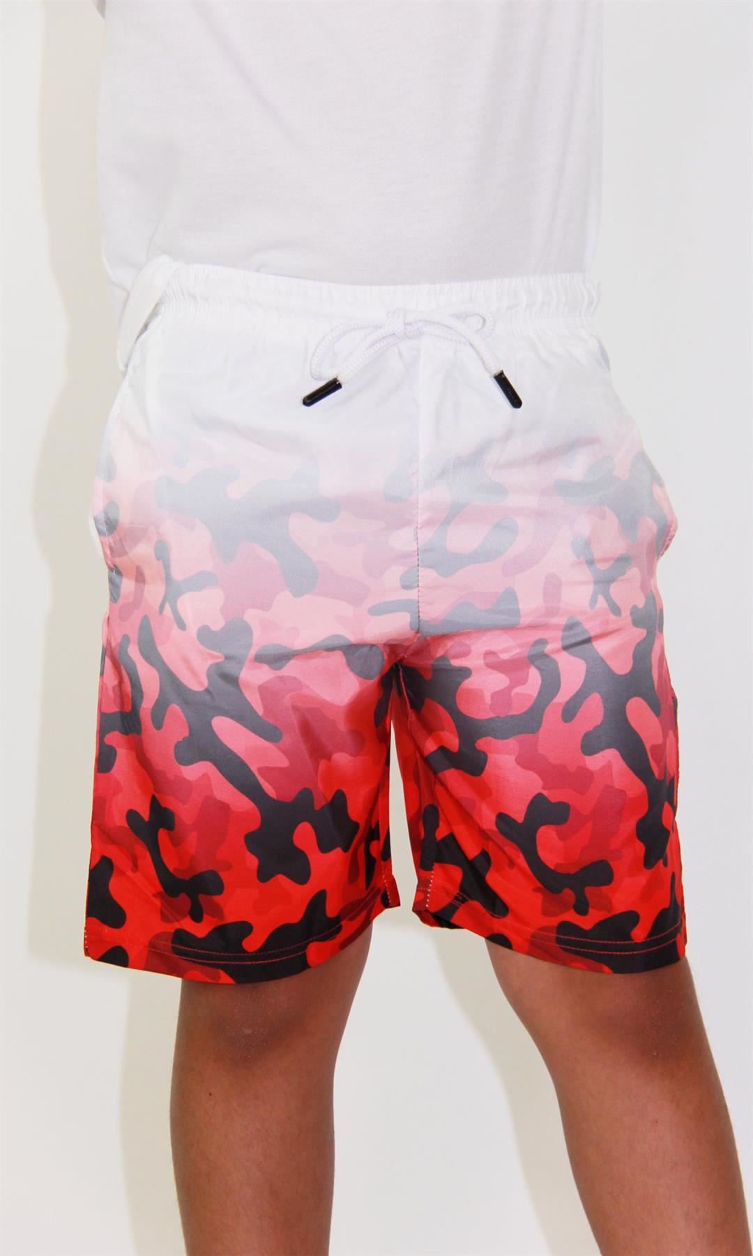 Kids Boys Gradient Colour Shorts Two Tone Fade New Summer Fashion Age 5-13 Years