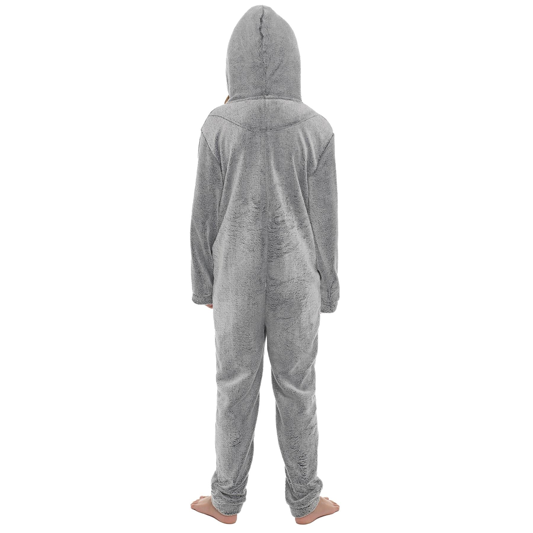 A2Z 4 Kids Girls A2Z Onesie One Piece Hooded Soft Fluffy All in One Jumpsuit