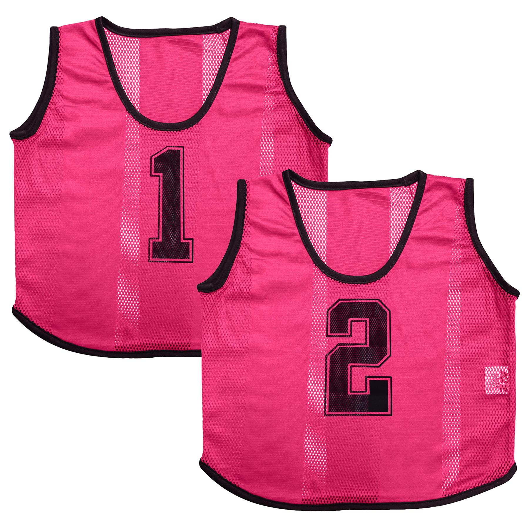 A2Z 6 Pack Sports Number Mesh Bib Comfortable During Football Rugby Sports Adult