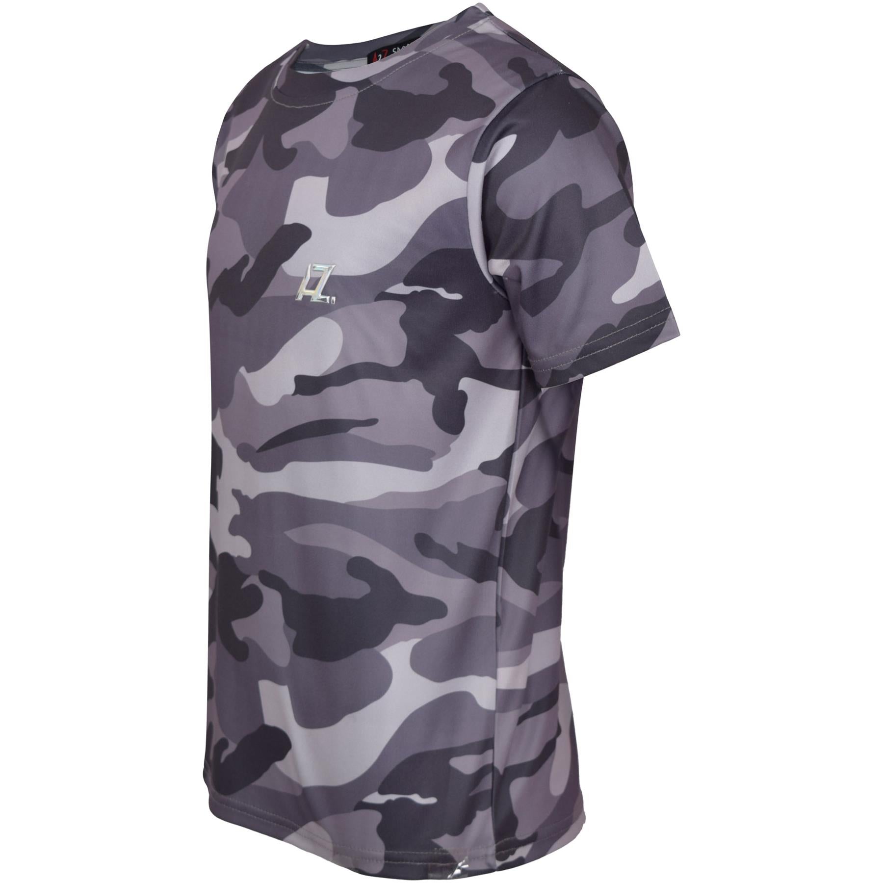 Kids Boys Active T Shirts Camouflage Sports Short Sleeves Summer Tops T-Shirts