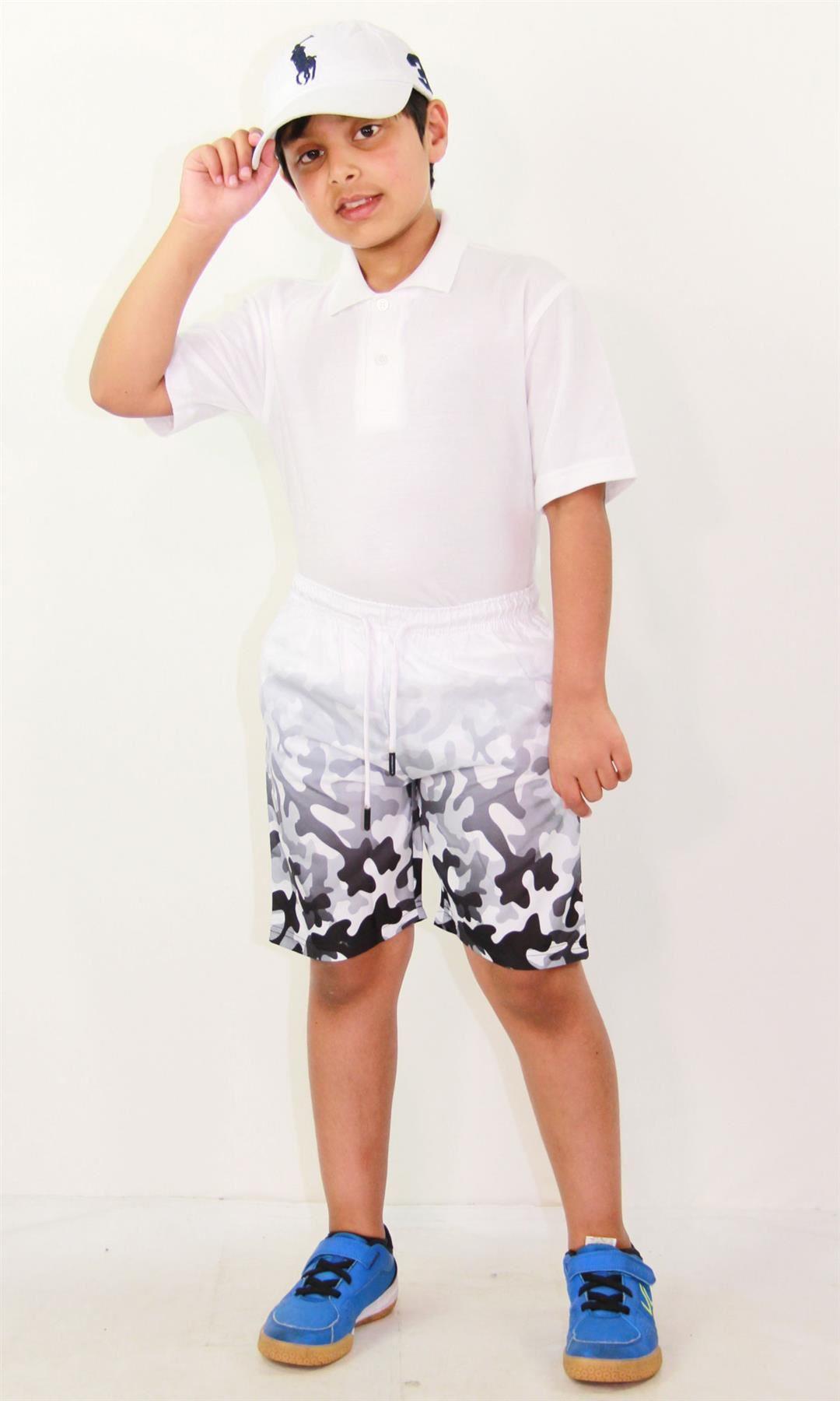 Kids Boys Gradient Colour Shorts Two Tone Fade New Summer Fashion Age 5-13 Years