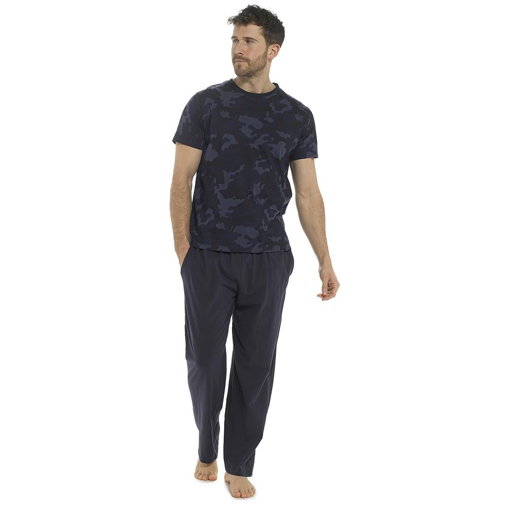 A2Z Mens Pyjama Soft Camouflage Top Bottom Short Sleeve Pyjama 2 Piece Top Set