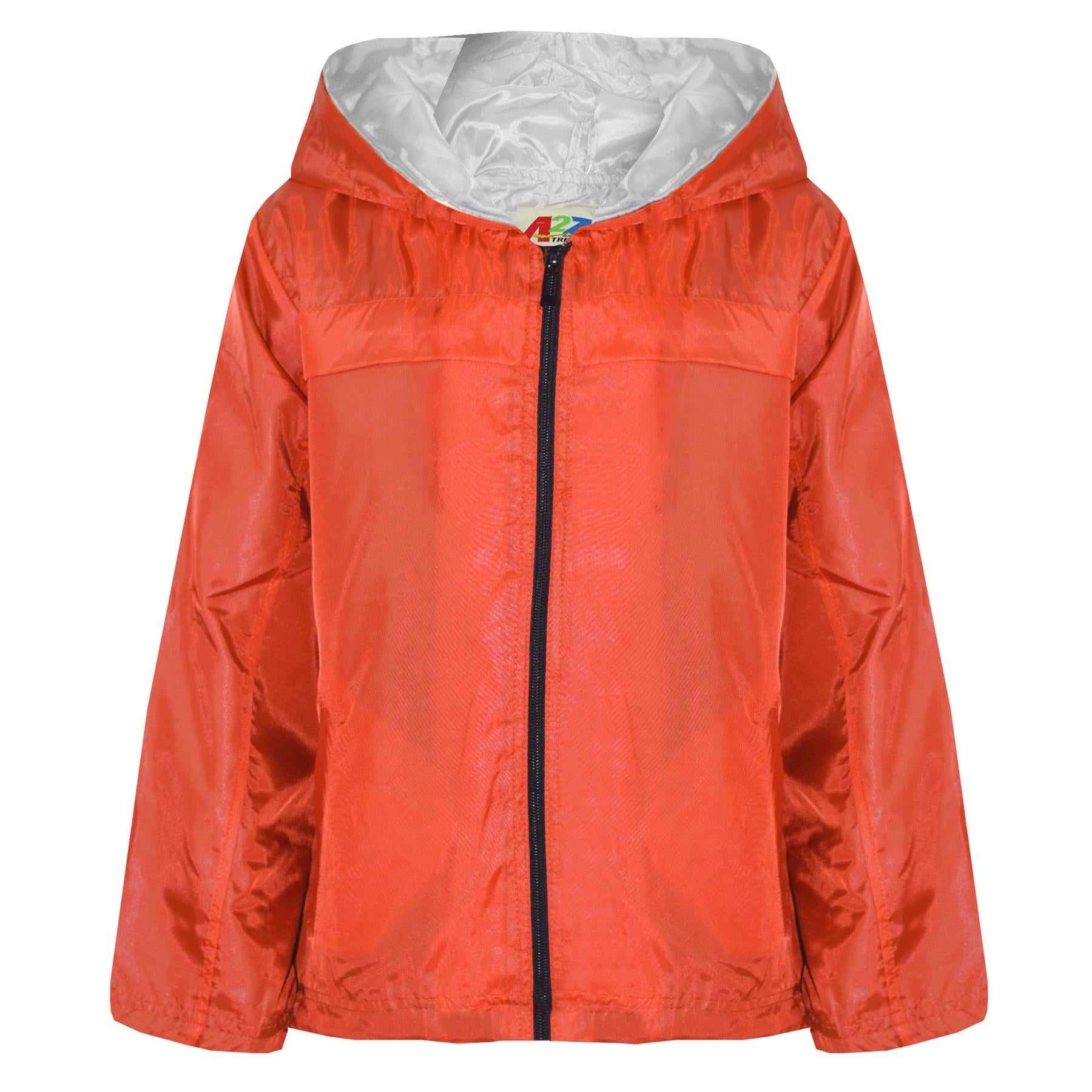 Girls Boys Raincoats Jackets Kids Waterproof Hooded Cagoule Age 5-13 Years