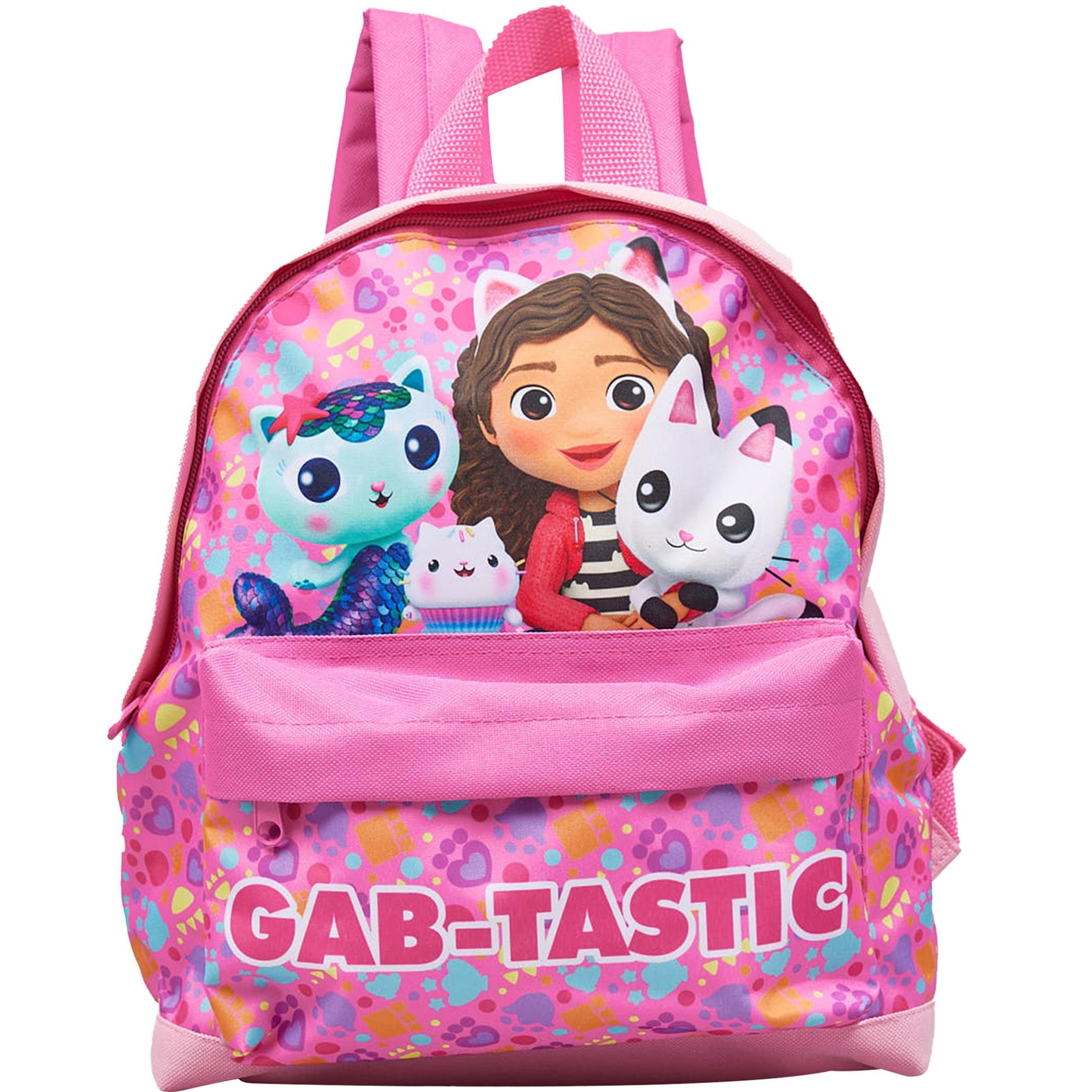 Kids Gabbys Doll House Cats Backpack Officially Licensed School Bag With Straps