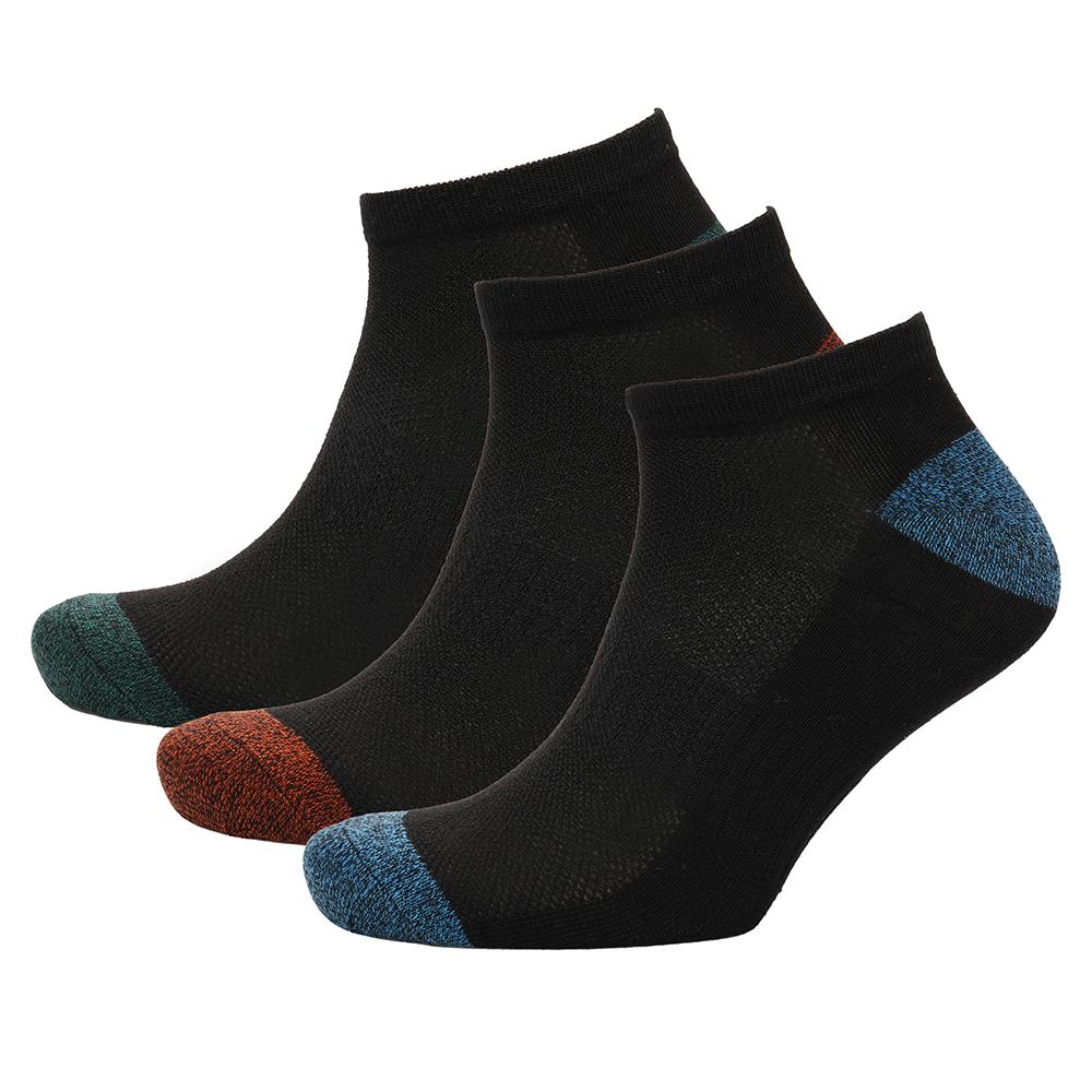 Mens Heel and Toe Twist Yarn Trainer Socks Pack of 6 Low Cut Cotton Mens Socks
