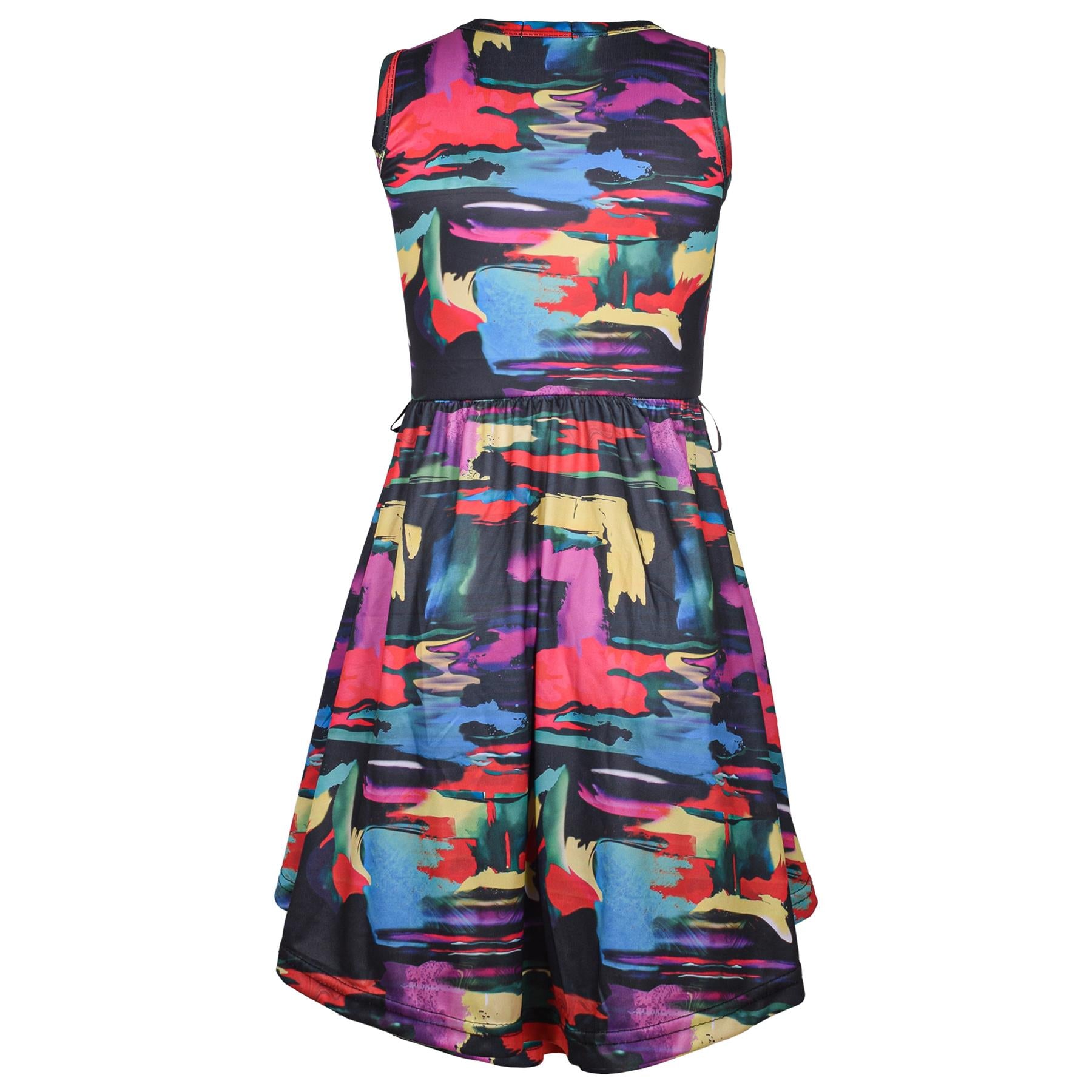 A2Z 4 Kids Girls Skater Dress Active Summer Fashion Sleeveless Flared Dresses