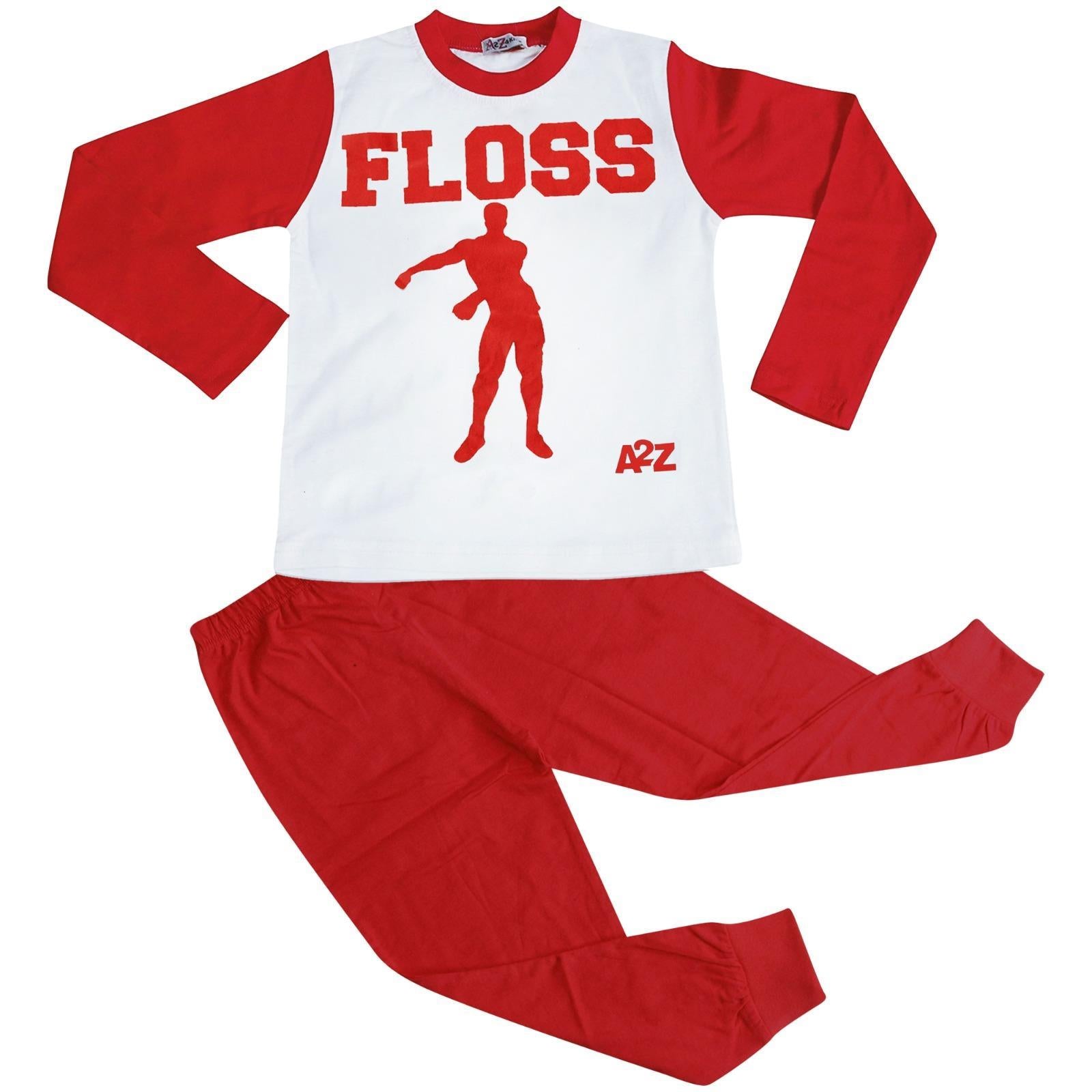 Kids Boys Girls Pyjamas Trendy Floss A2Z Print Xmas