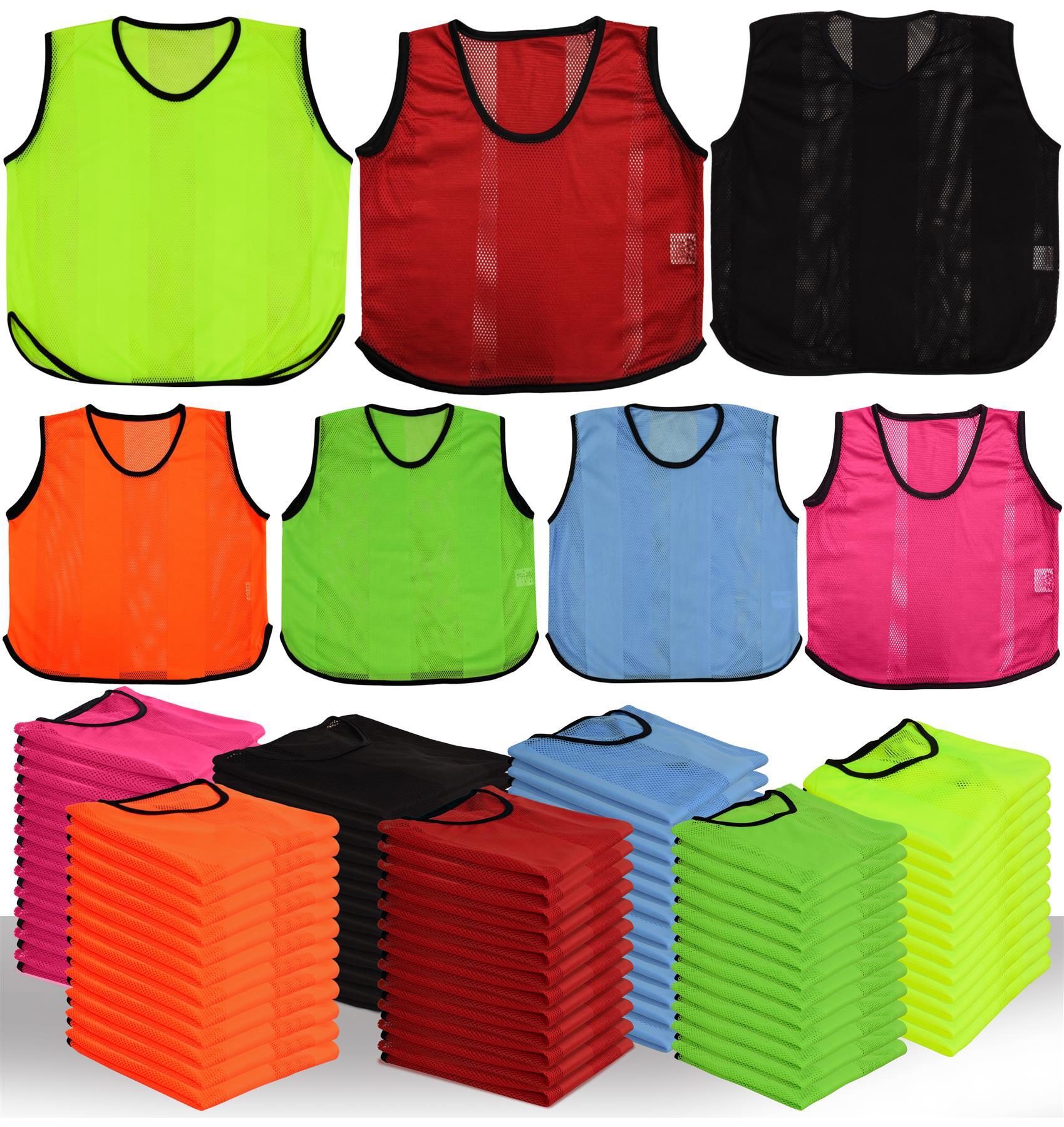 A2Z 12 Pack Sports Mesh Bibs Comfortable During Football Rugby Sports Adult