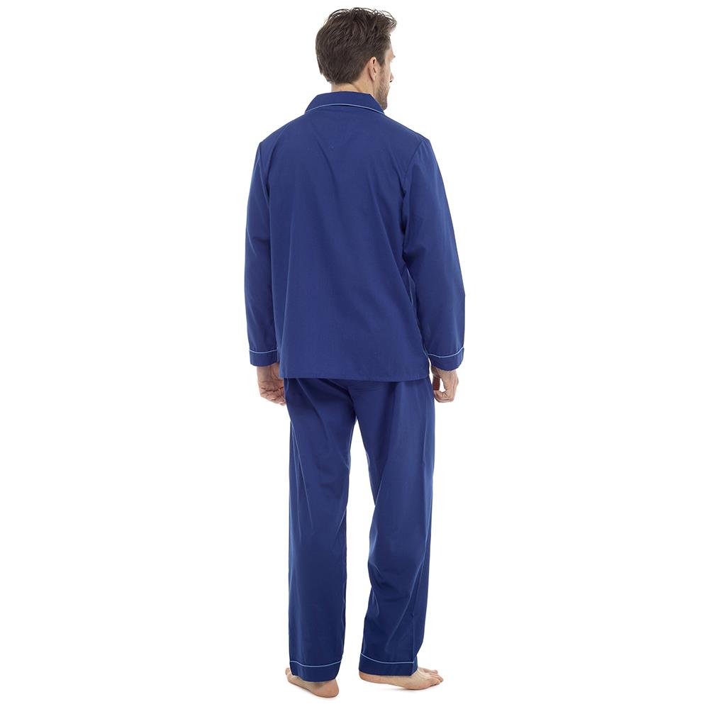 Men's Traditional Pyjama Set Button Through Contrast Sleepwear Loungewear Dress