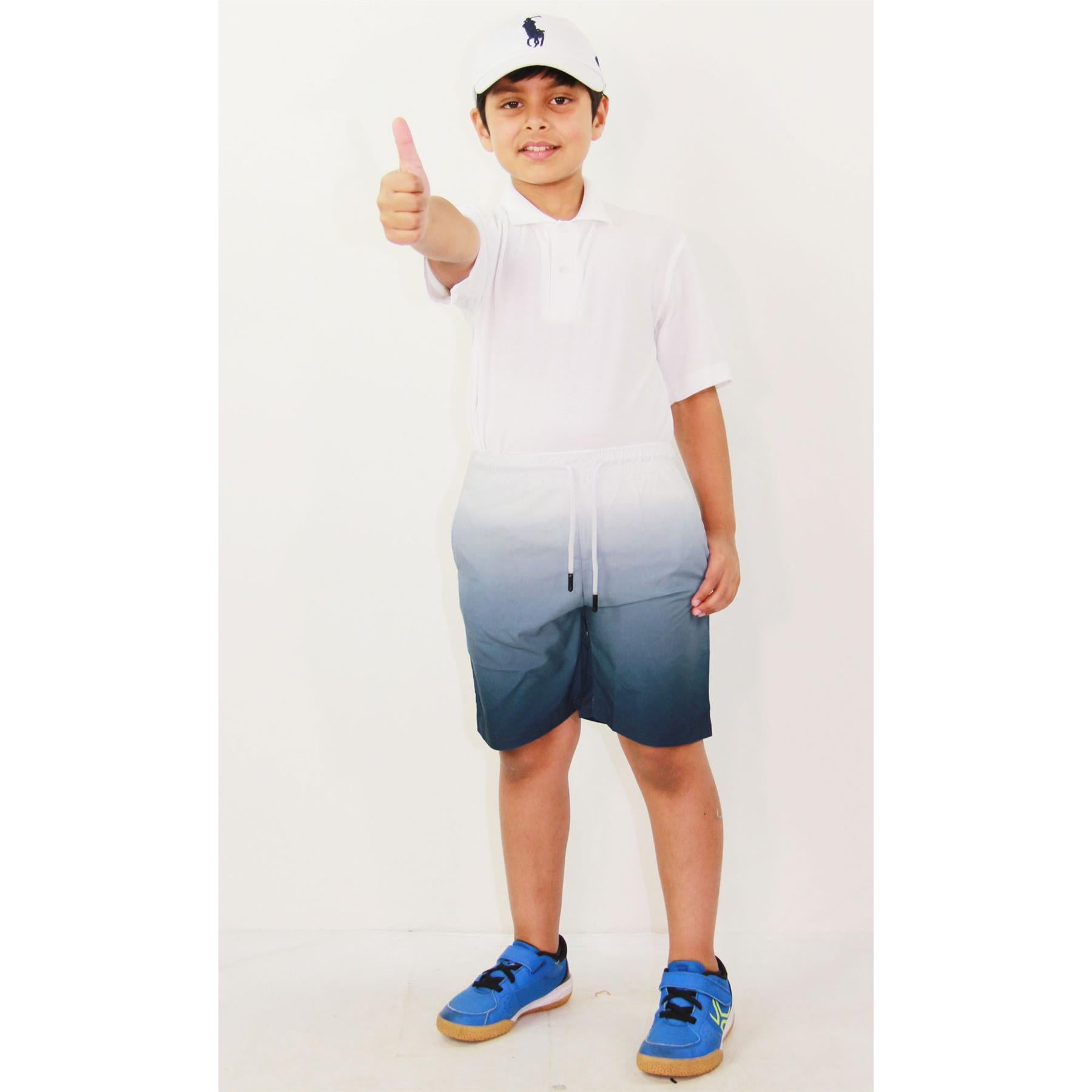 Kids Boys Gradient Colour Shorts Two Tone Fade New Summer Fashion Age 5-13 Years