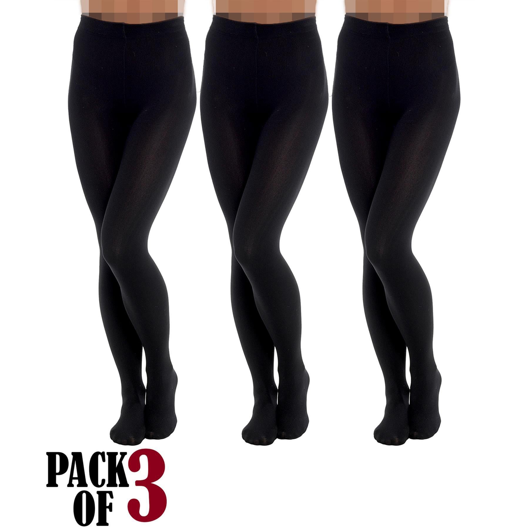 A2Z Ladies 3 Pack Thermal Legging Teenage High School Elasticated Winter Legging