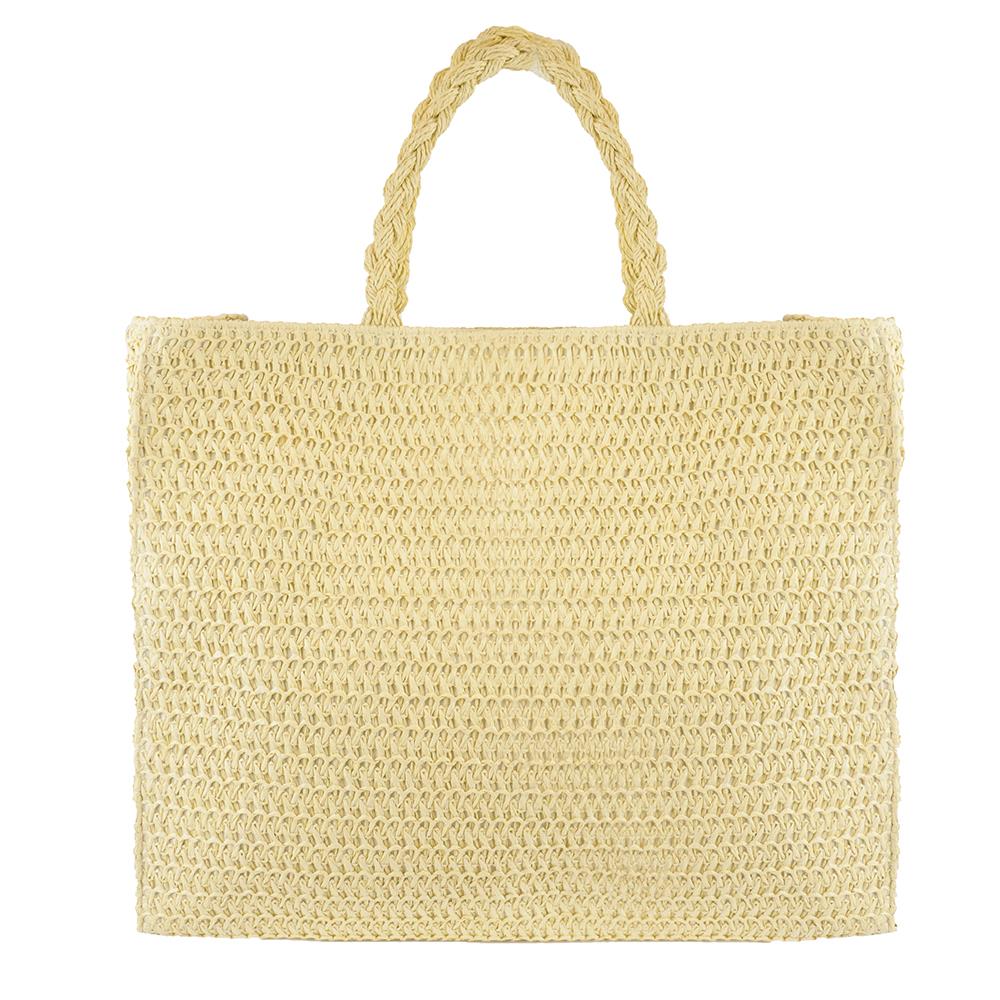 Women Beach Bag Straw Shopping Bag Girls Picnic Travel Bag Grocery Tote Bags