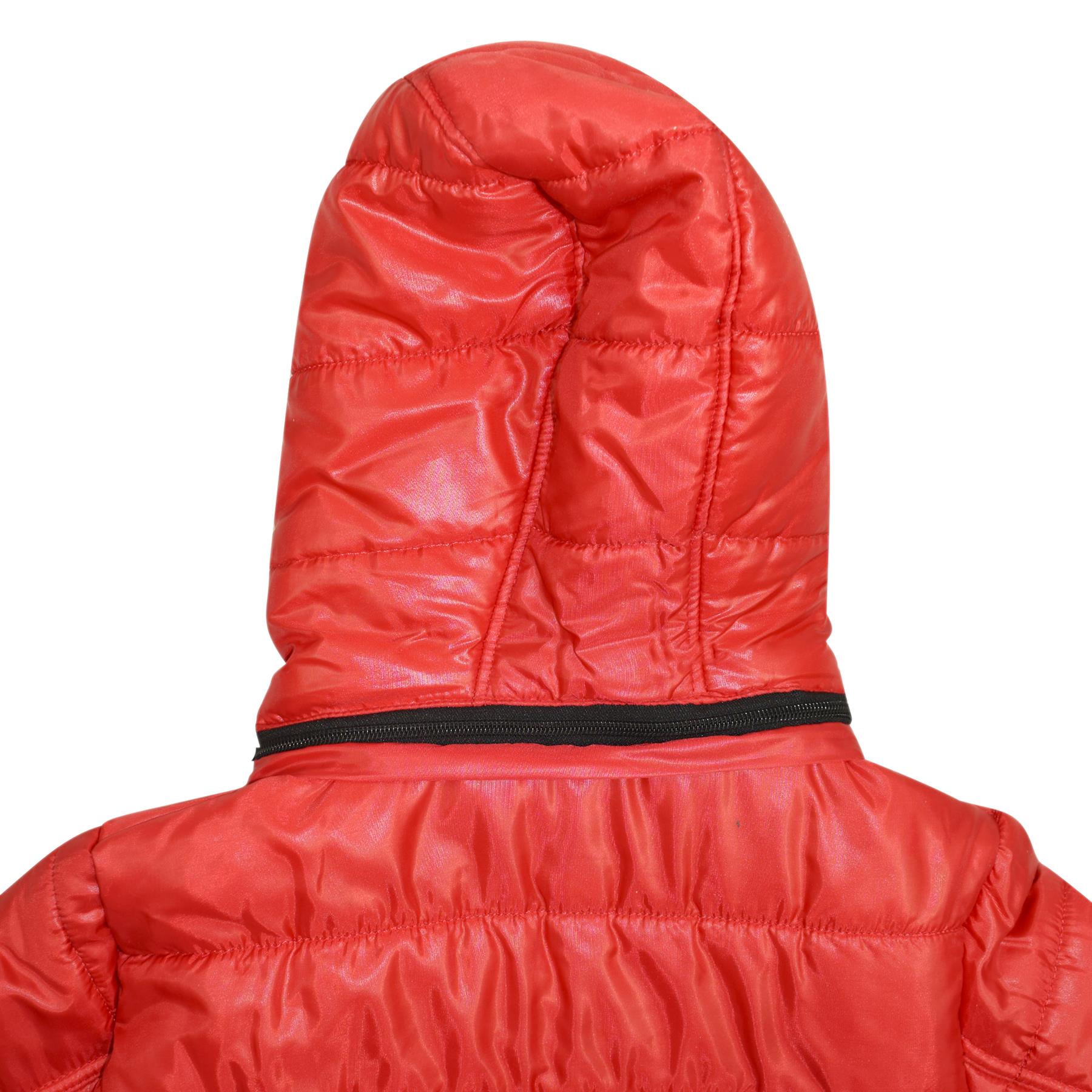 Kids Girls Red Bella Hooded Padded Jackets - Kids Clothing Store