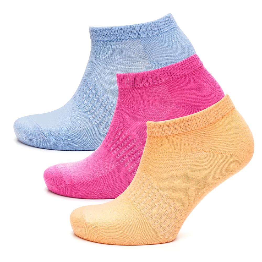 Ladies Trainer Socks 3 Pack with Arch Support Mesh Low Cut Ankle Sports Socks