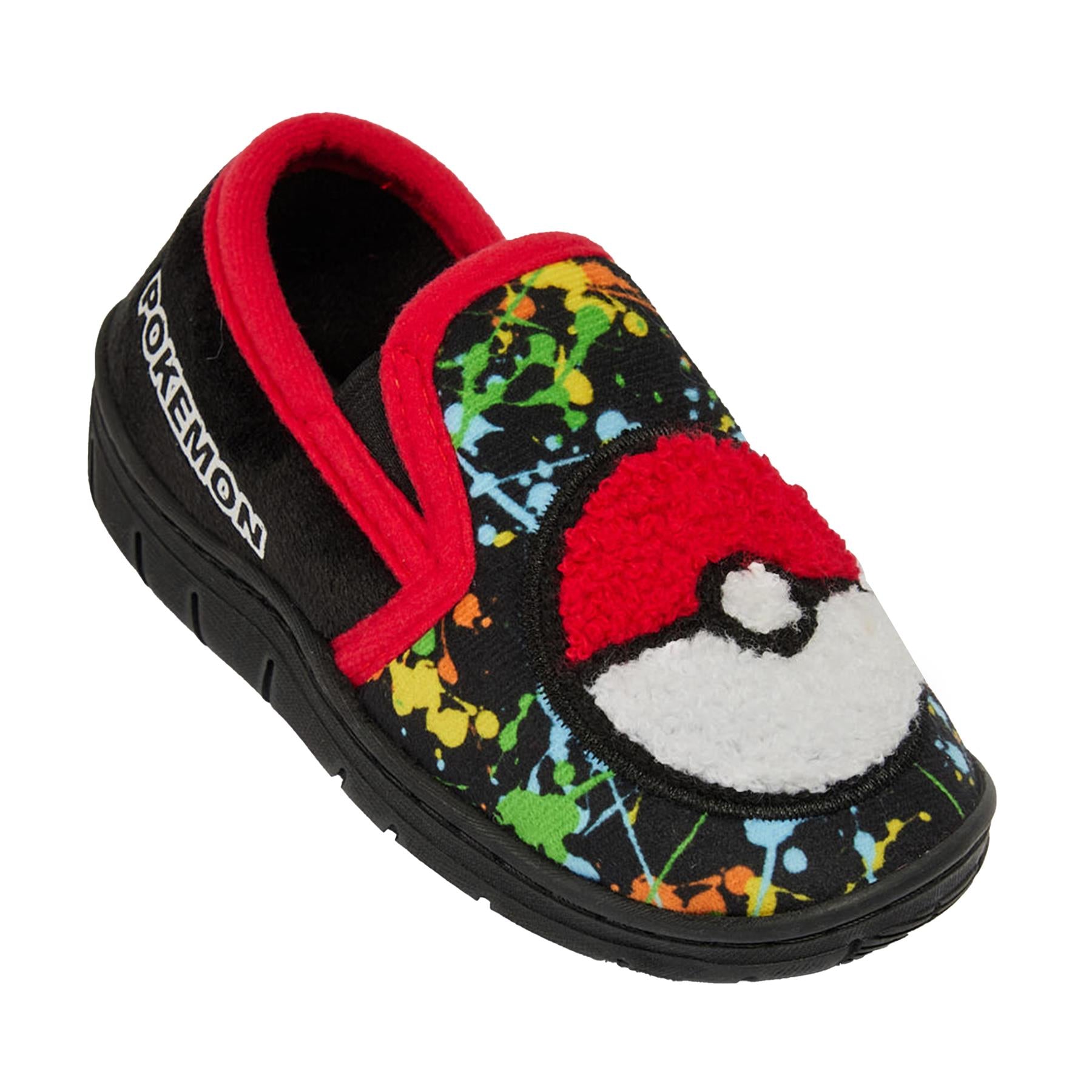 Kids Boys Slippers Pokemon Officially Licensed Pokeball Slippers Cozy Shoes