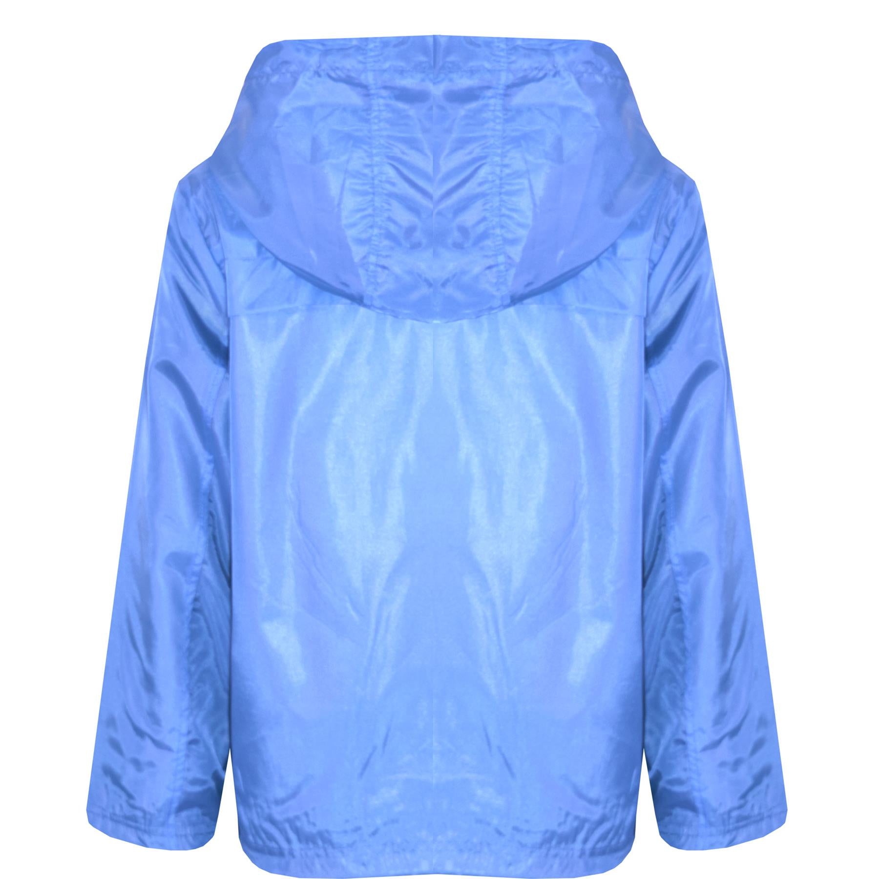 Girls Boys Raincoats Jackets Kids Waterproof Hooded Cagoule Age 5-13 Years