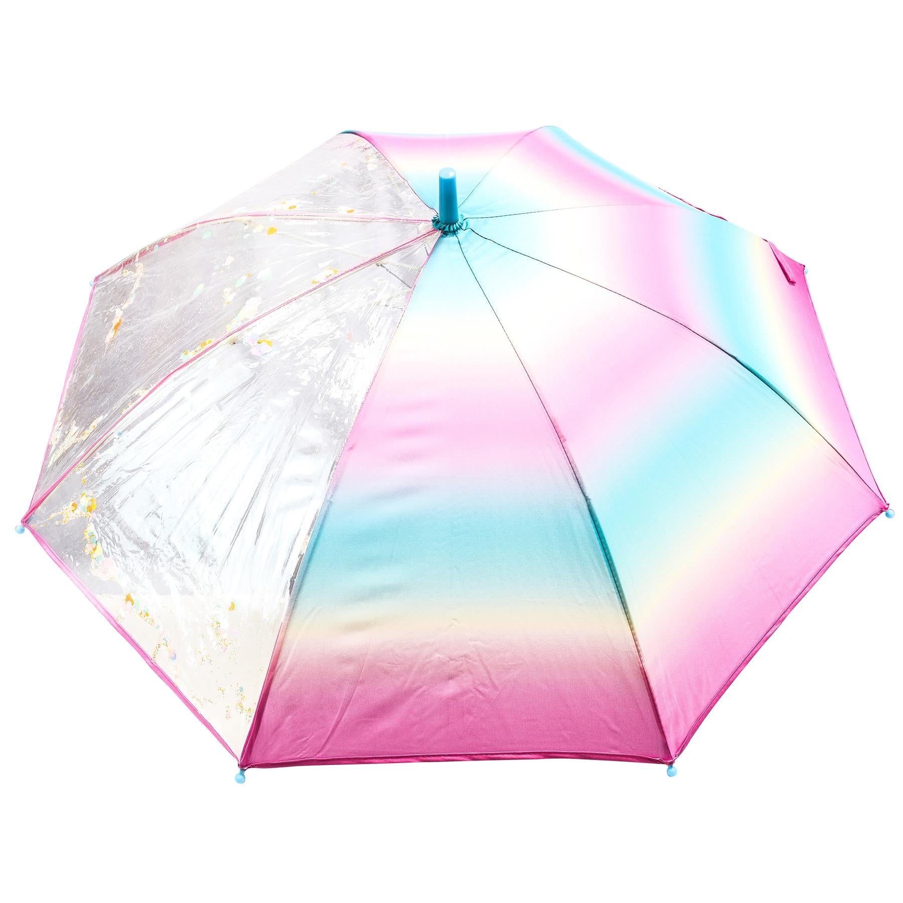 A2Z 4 Kids Stick Umbrella Rainbow Walking Umbrellas Wind Water Proof 110cm Brolly