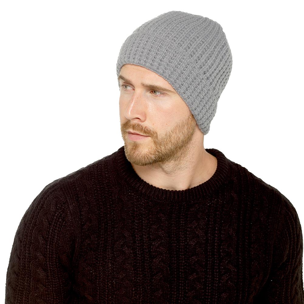 A2Z Mens Hat Winter Cable Ribbed Popcorn knitted Beanies Cap Cold Weather Hats