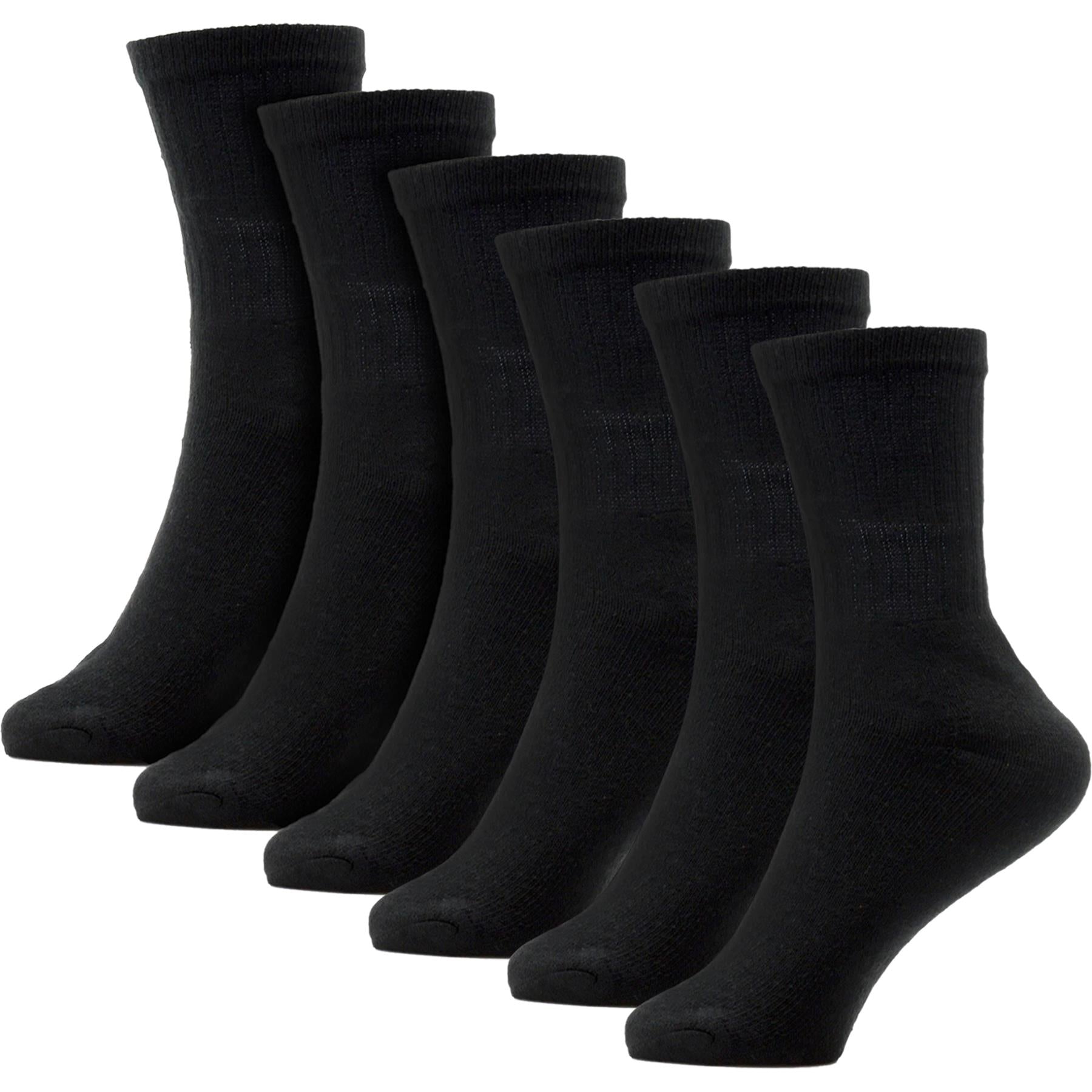 A2Z 4 Kids Boys Sports Socks 6 Pack Durable Soft Comfortable Crew Athletic Socks