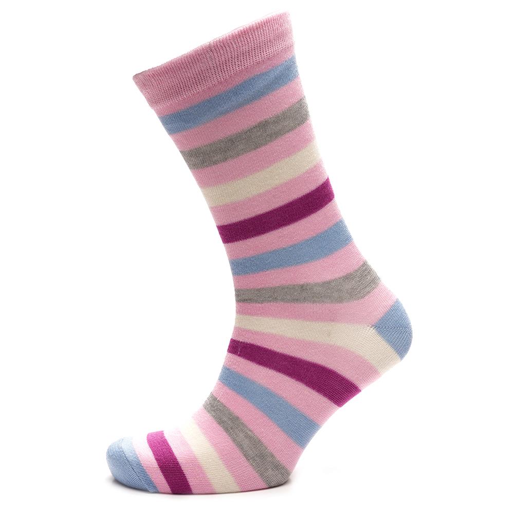 Ladies 3 Pack Black Heel & Toe Pattern Stripe Spot Novelty Drinks Cakes Design