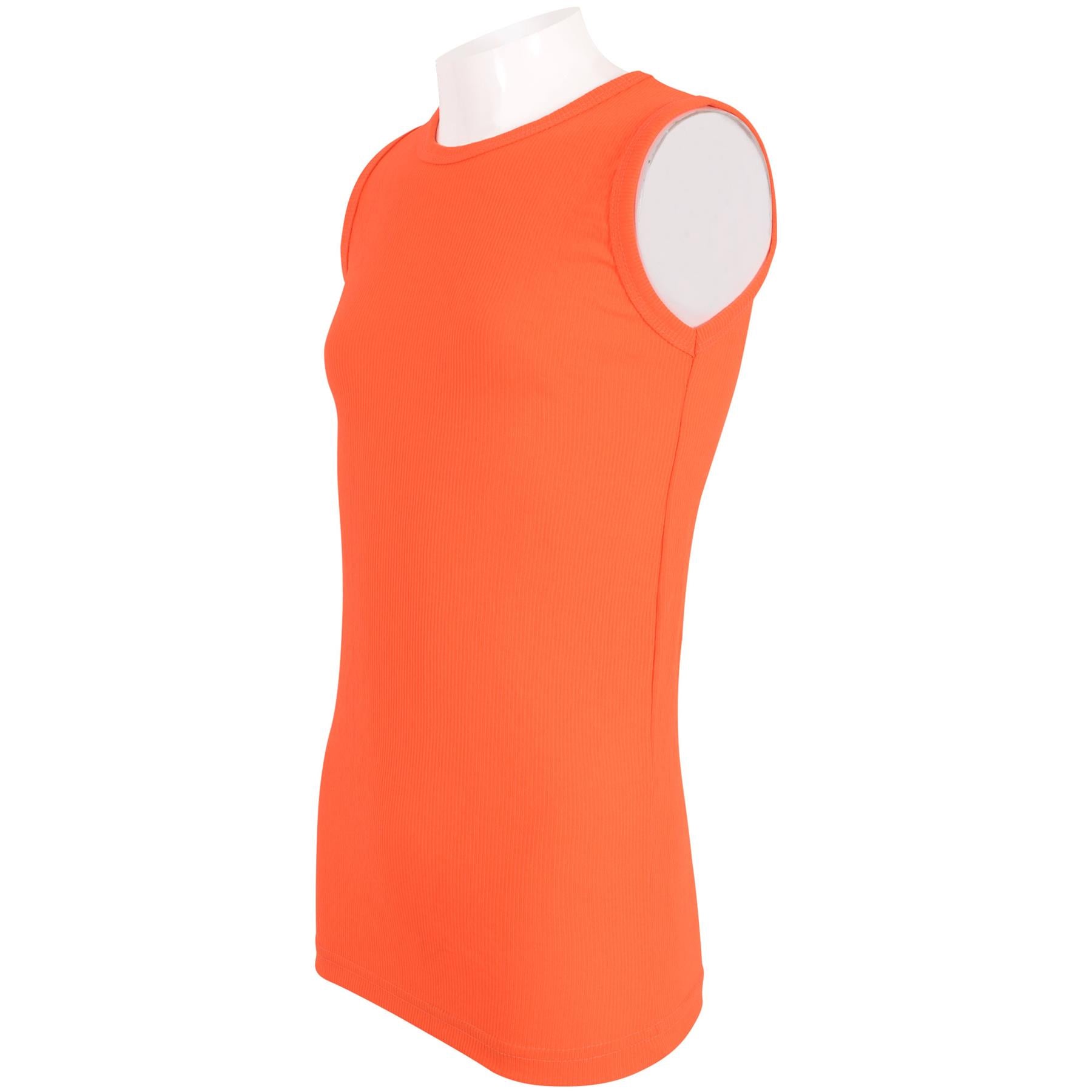 Kids Girls Boys Childrens Vest Top Tank Top Fitted 100% Rich Cotton 2-13 Years