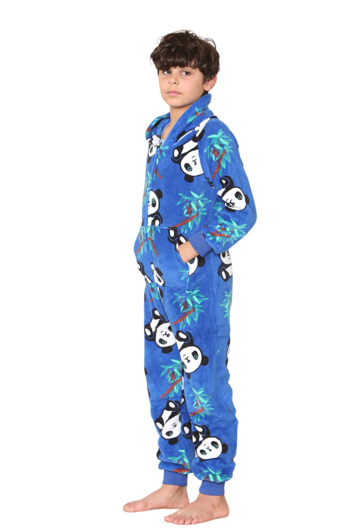 A2Z 4 Kids Panda Print Onesie Pyjama Sets for Boys and Girls Childrens Jumpsuit